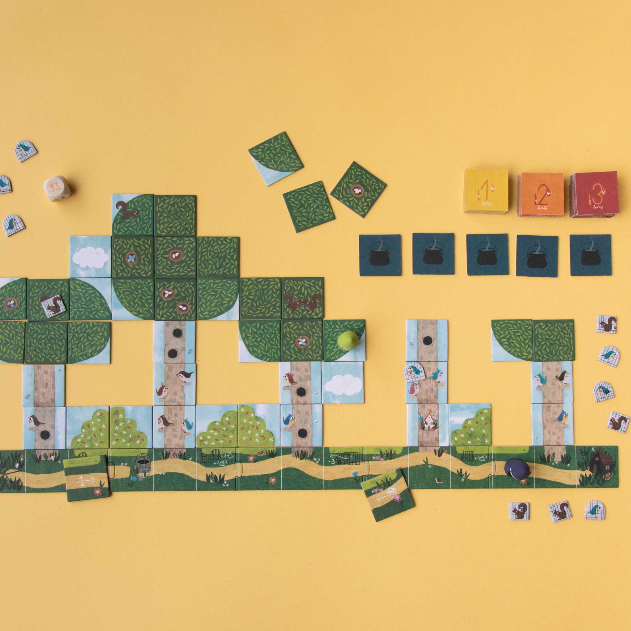 Londji The Fairy And The Wizard Game Pieces Layed Out