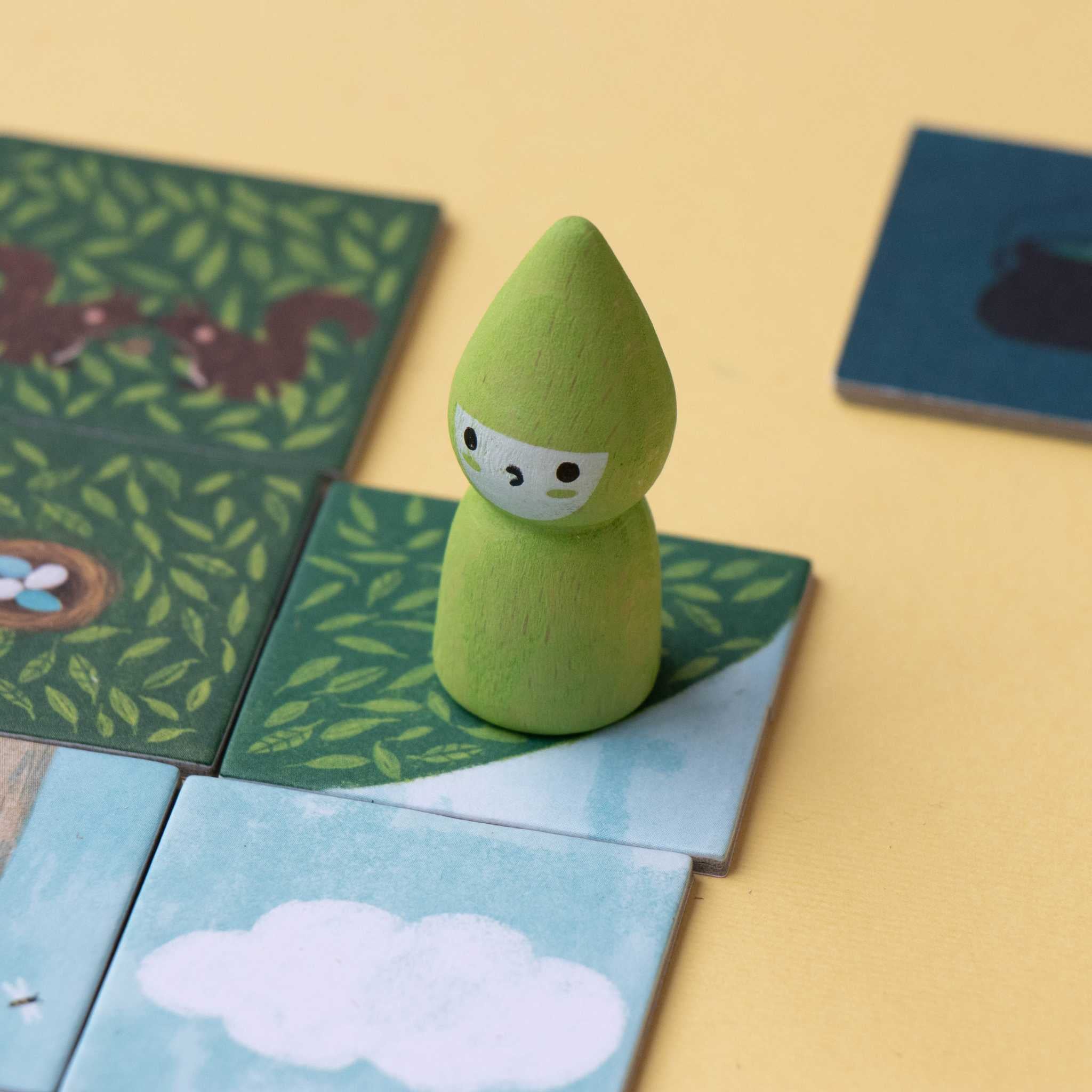 Londji The Fairy And The Wizard Game Green Piece On Board
