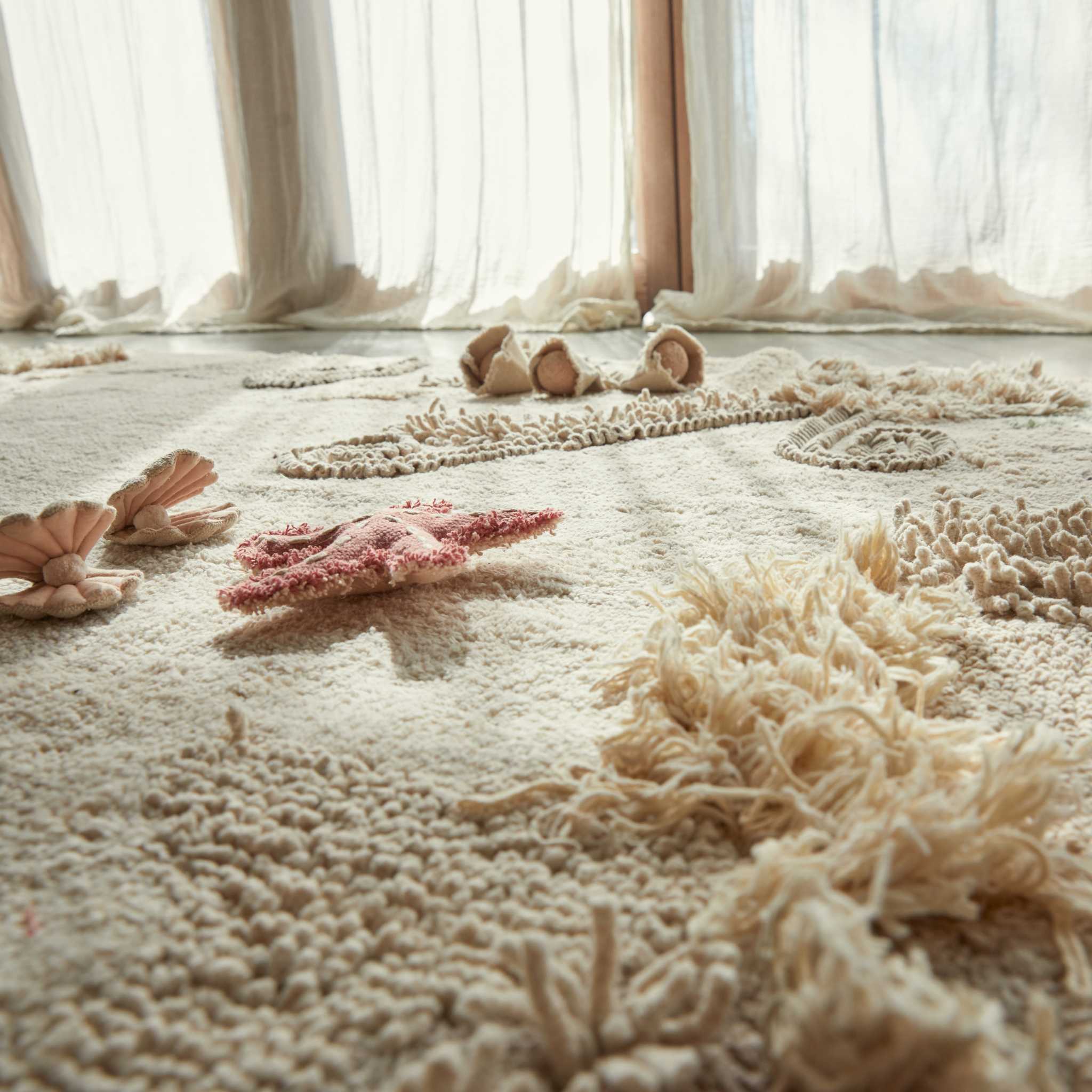 Lorena Canals Washable Play Rug Seabed Up Close Detail