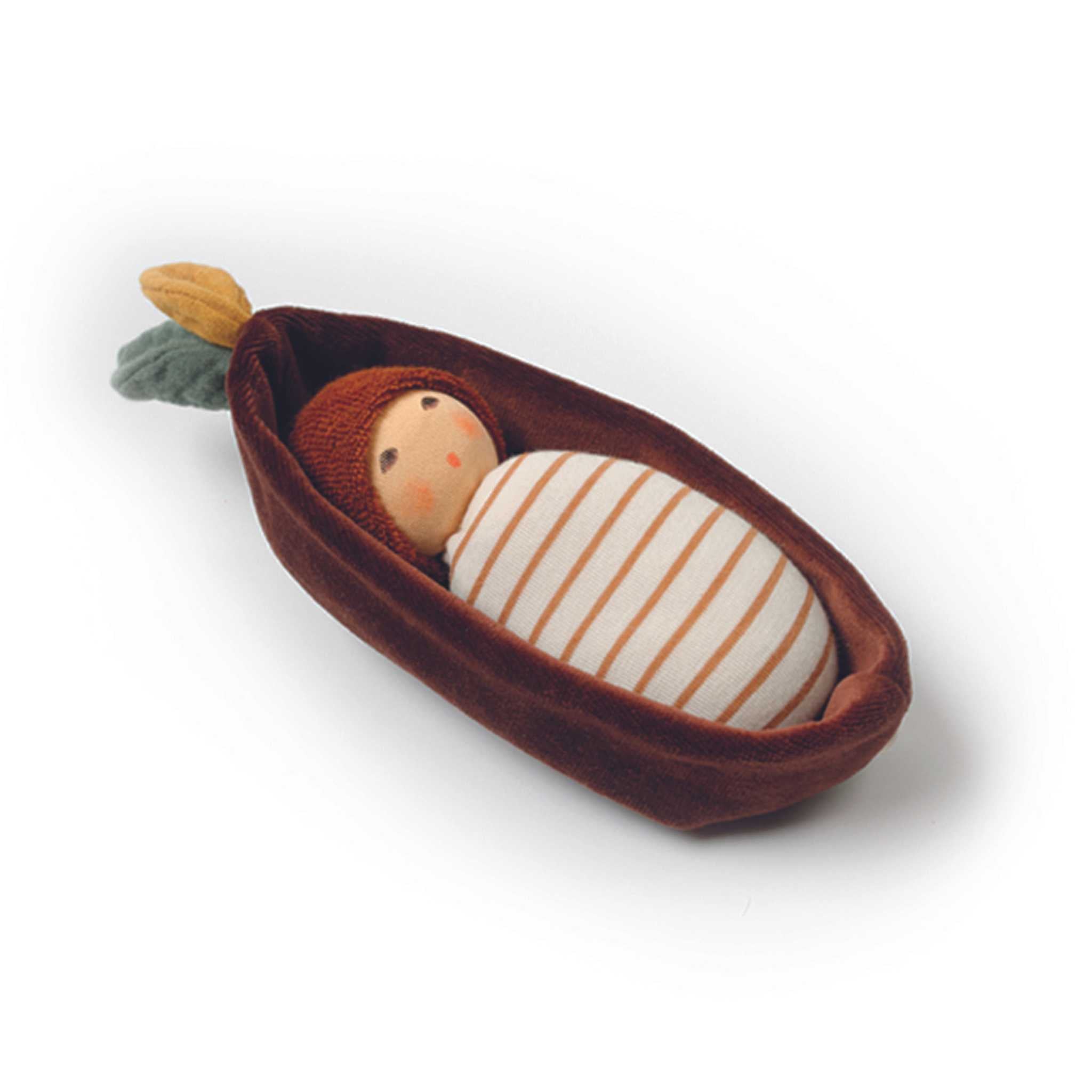 Nanchen Natur Acorn Baby In Bark Cardle