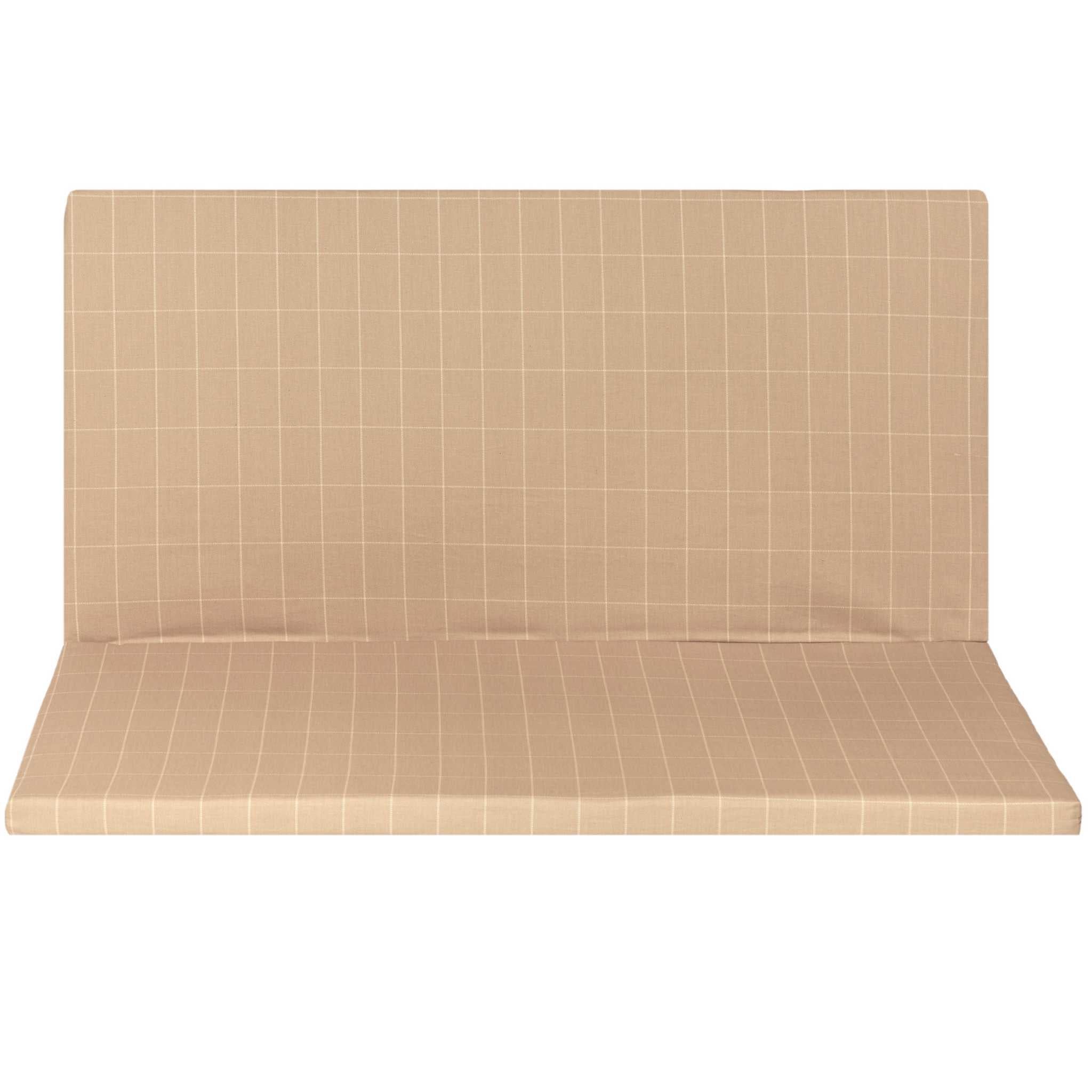 Nobodinoz Foldable Eco Play Mat - Taupe Grid - Main Image