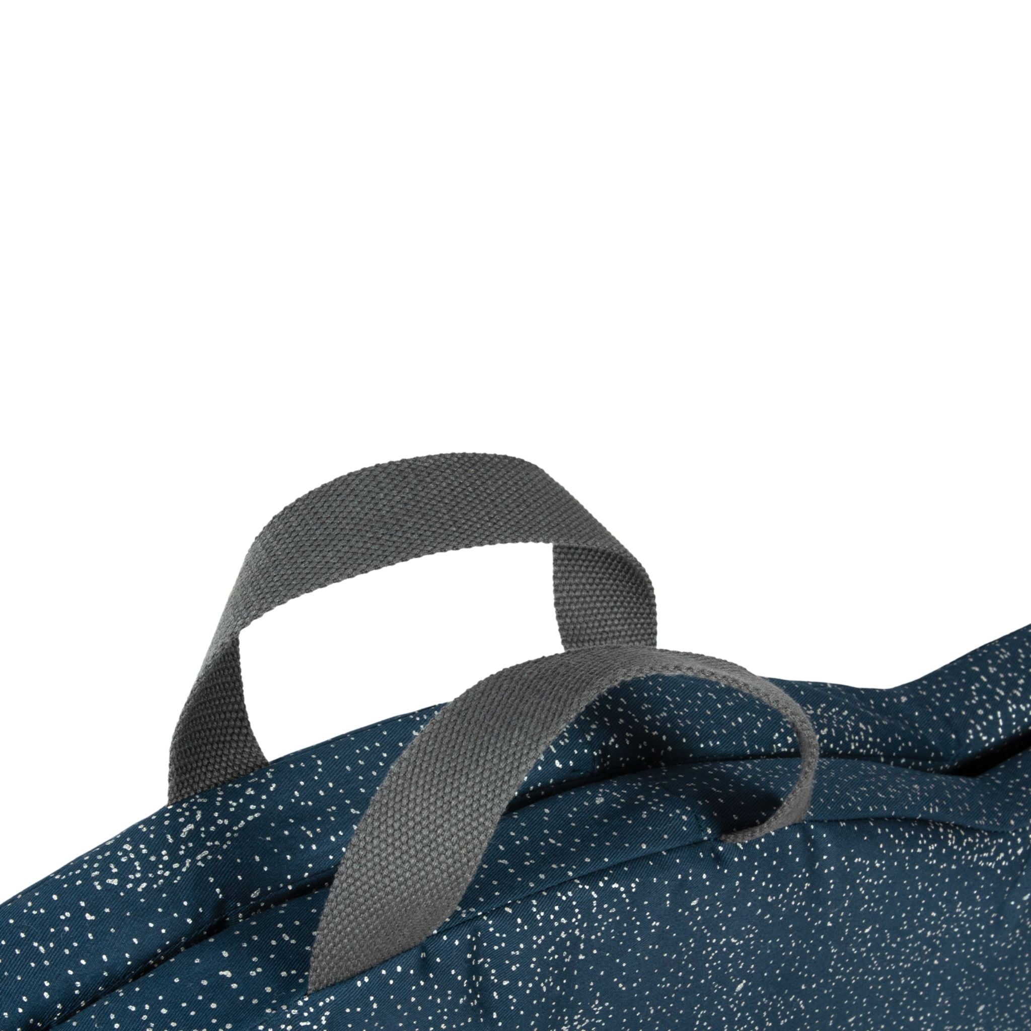 Nobodinoz Cloud Foldable Eco Floor Mat - Gold Bubble/ Night Blue Handle Detail