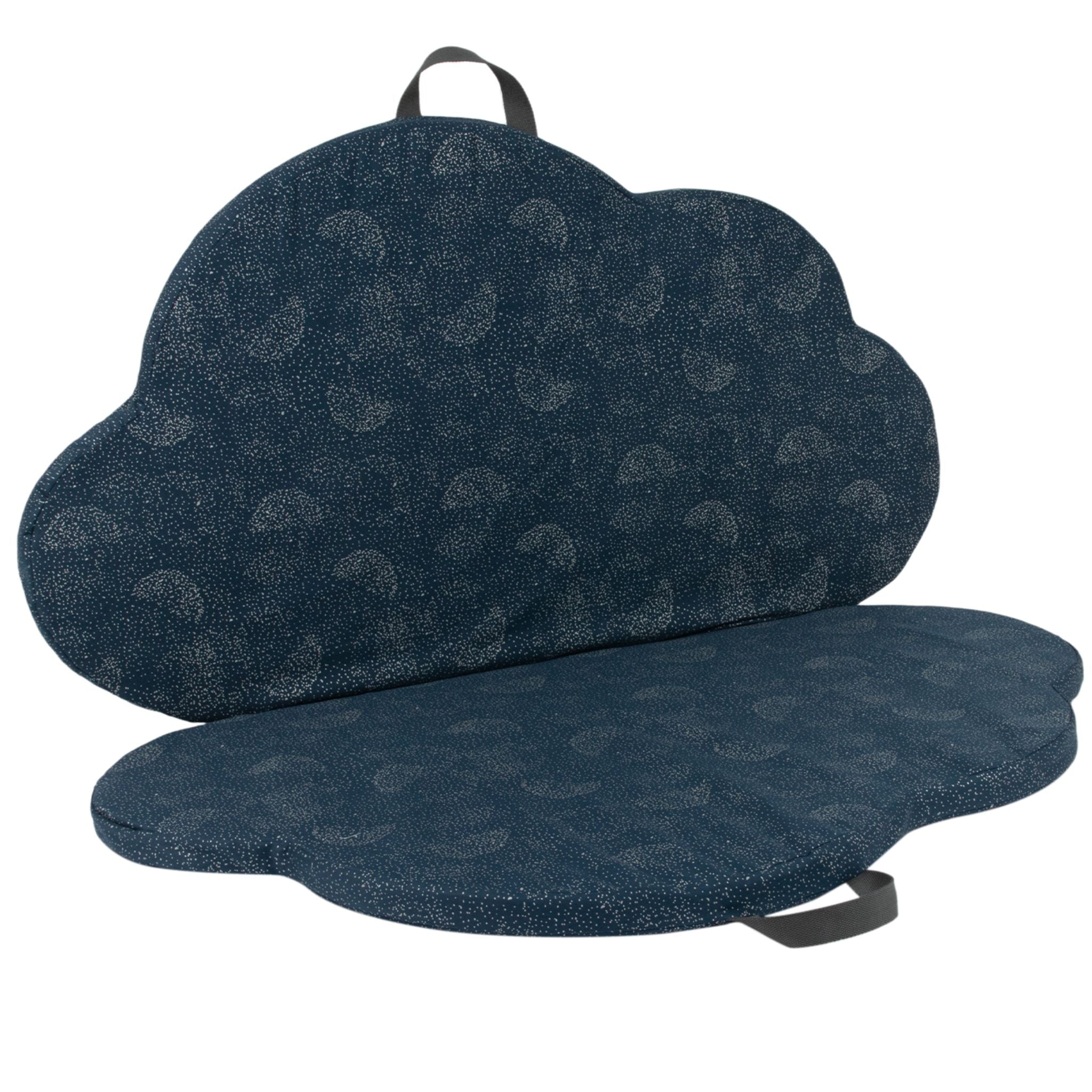 Nobodinoz Cloud Foldable Eco Floor Mat - Gold Bubble/ Night Blue Main Image