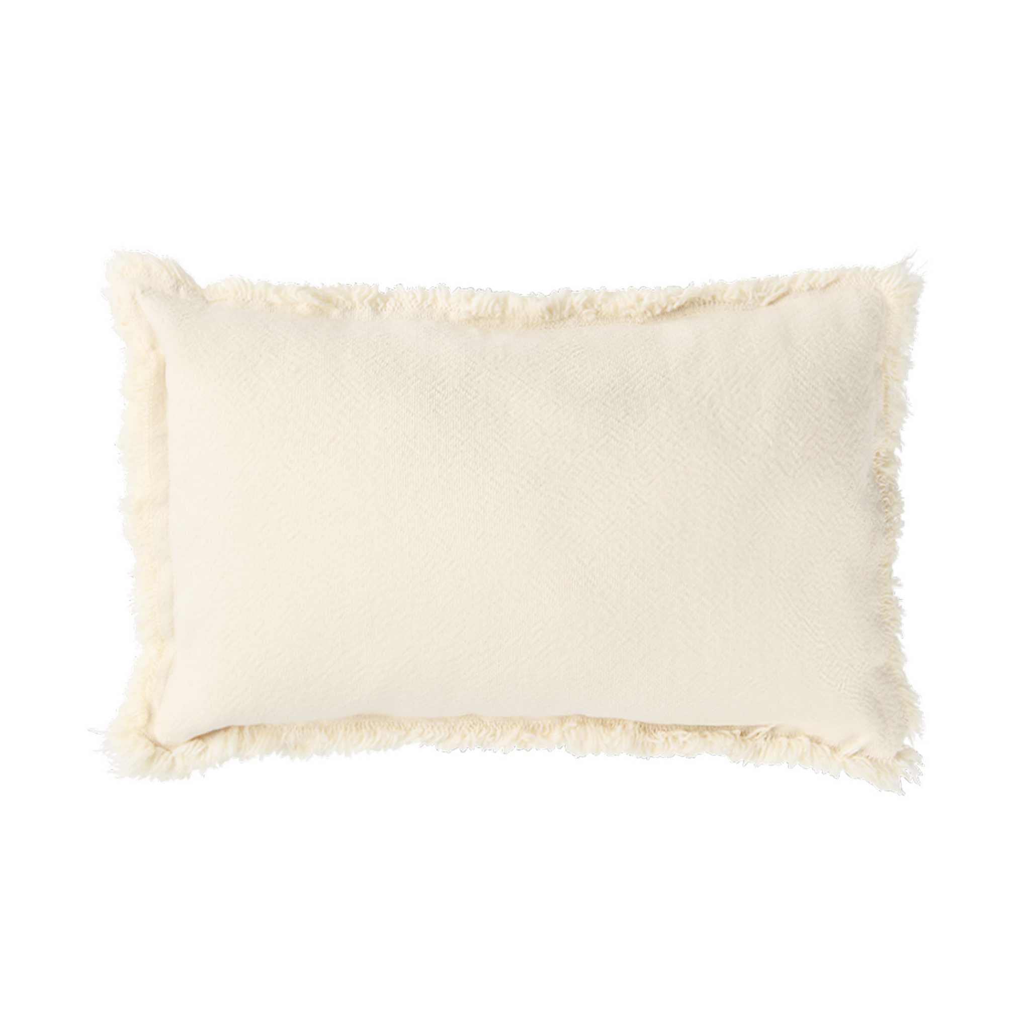 Nobodinoz Landscape Rectangular Fringes Cushion - Natural