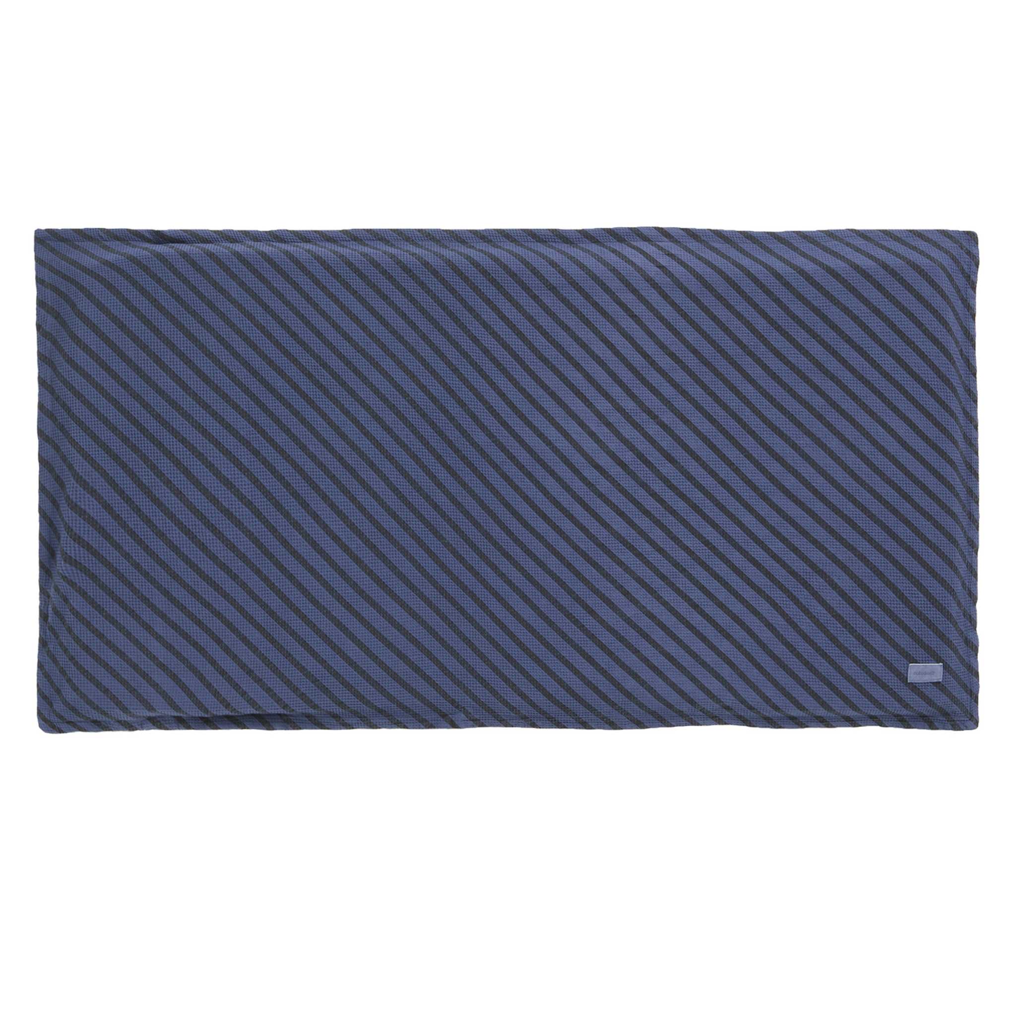 Nobodinoz Landscape Waffle Floor Mattress Stripes Cobalt - Top Down