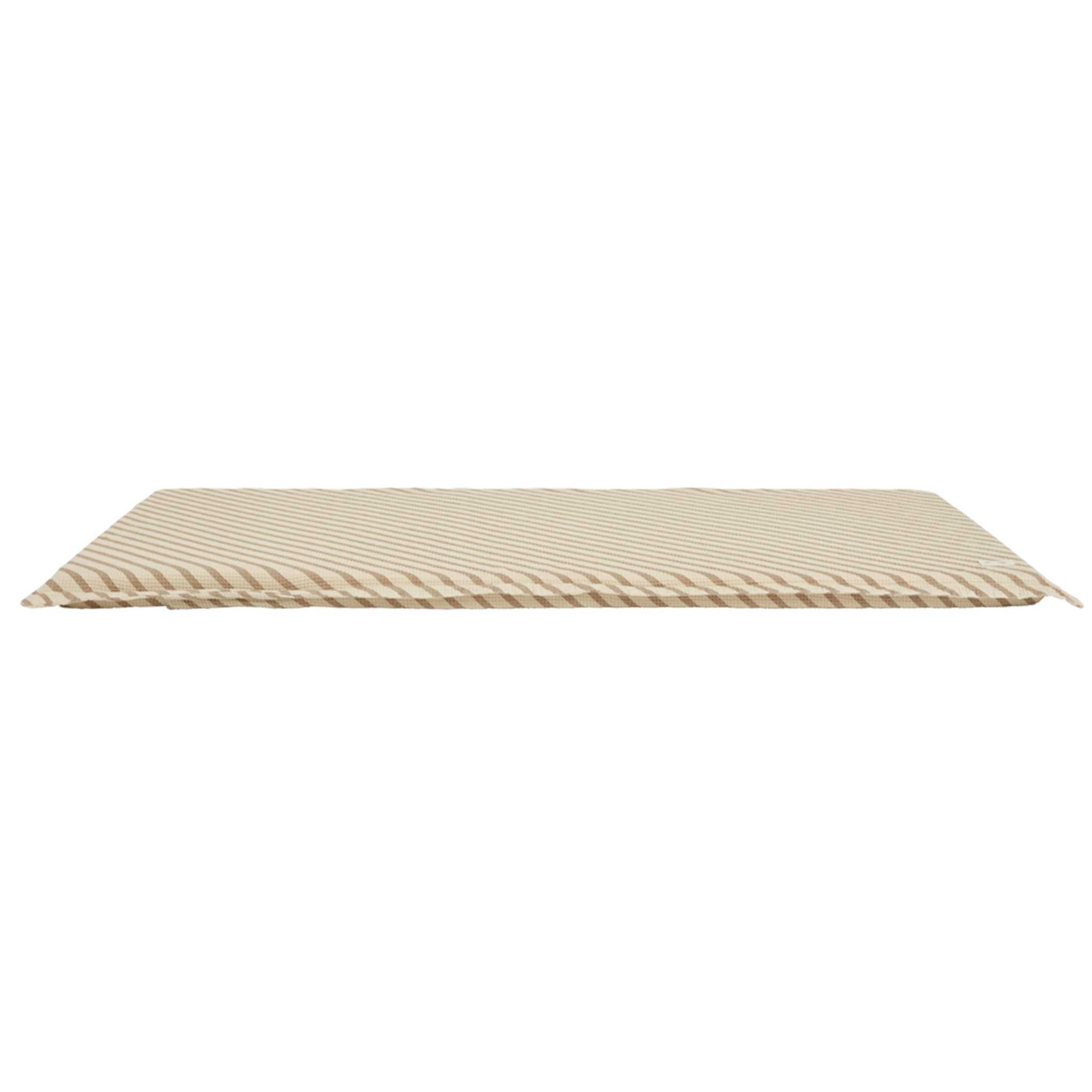 Nobodinoz Landscape Waffle Floor Mattress - Stripes Natural - Main Image