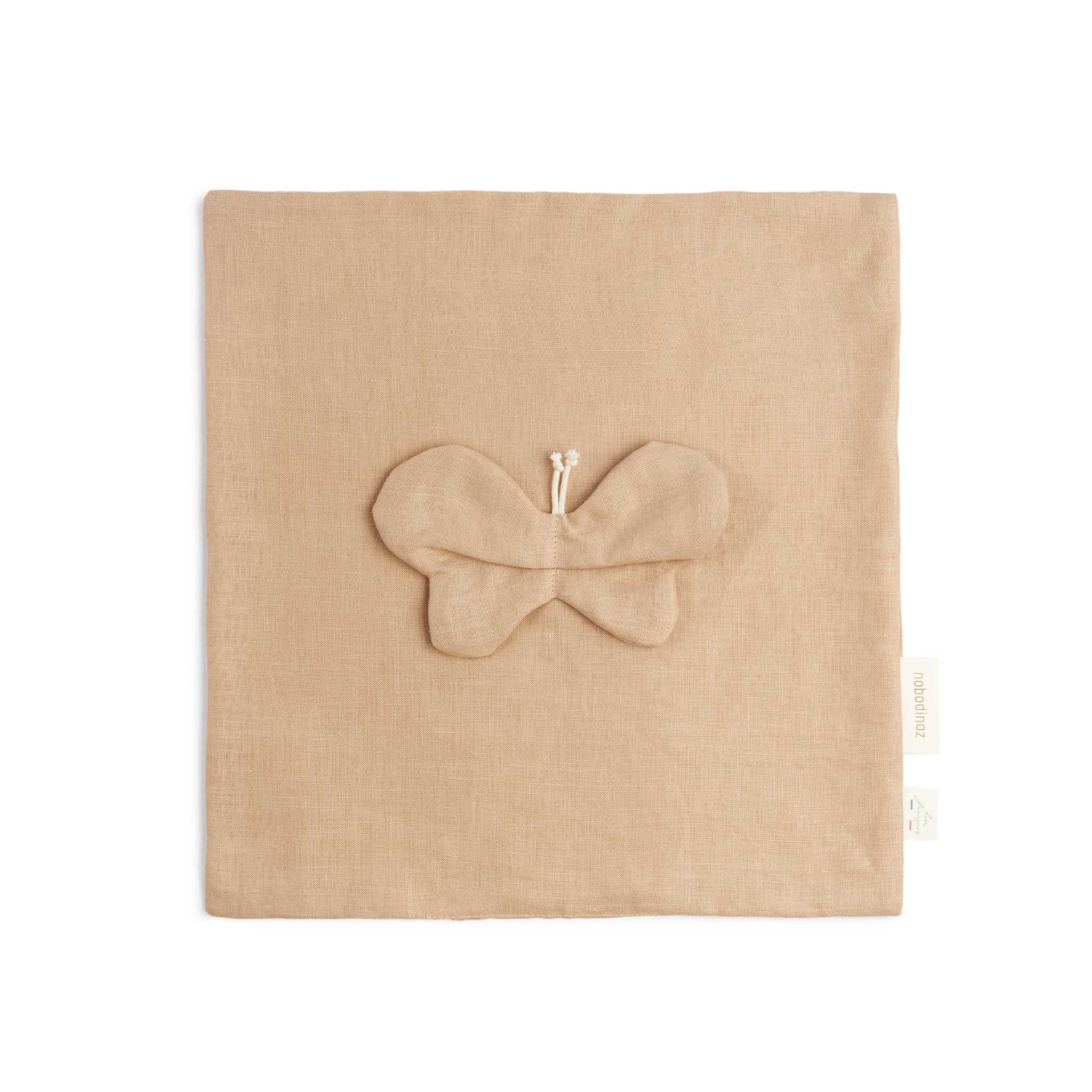 Nobodinoz-Lin-Francais-Butterfly-Doudou-Sand-Laid-Flat