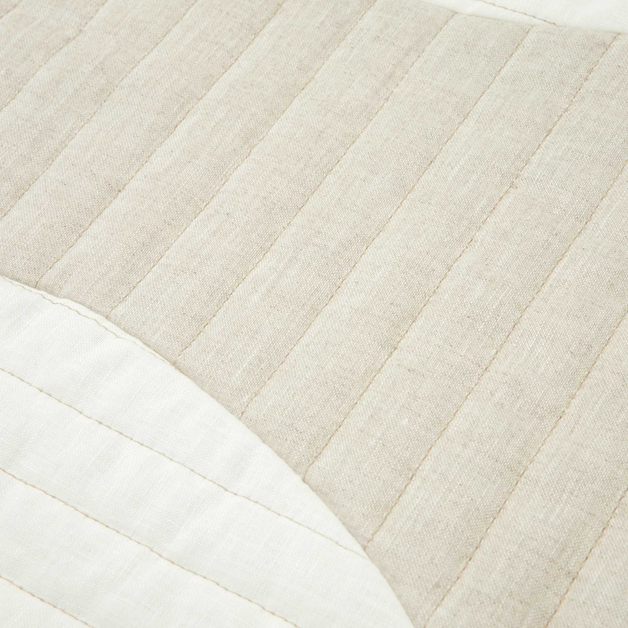 Nododinoz Lin Francais Moon Quilted Blanket Material Detail