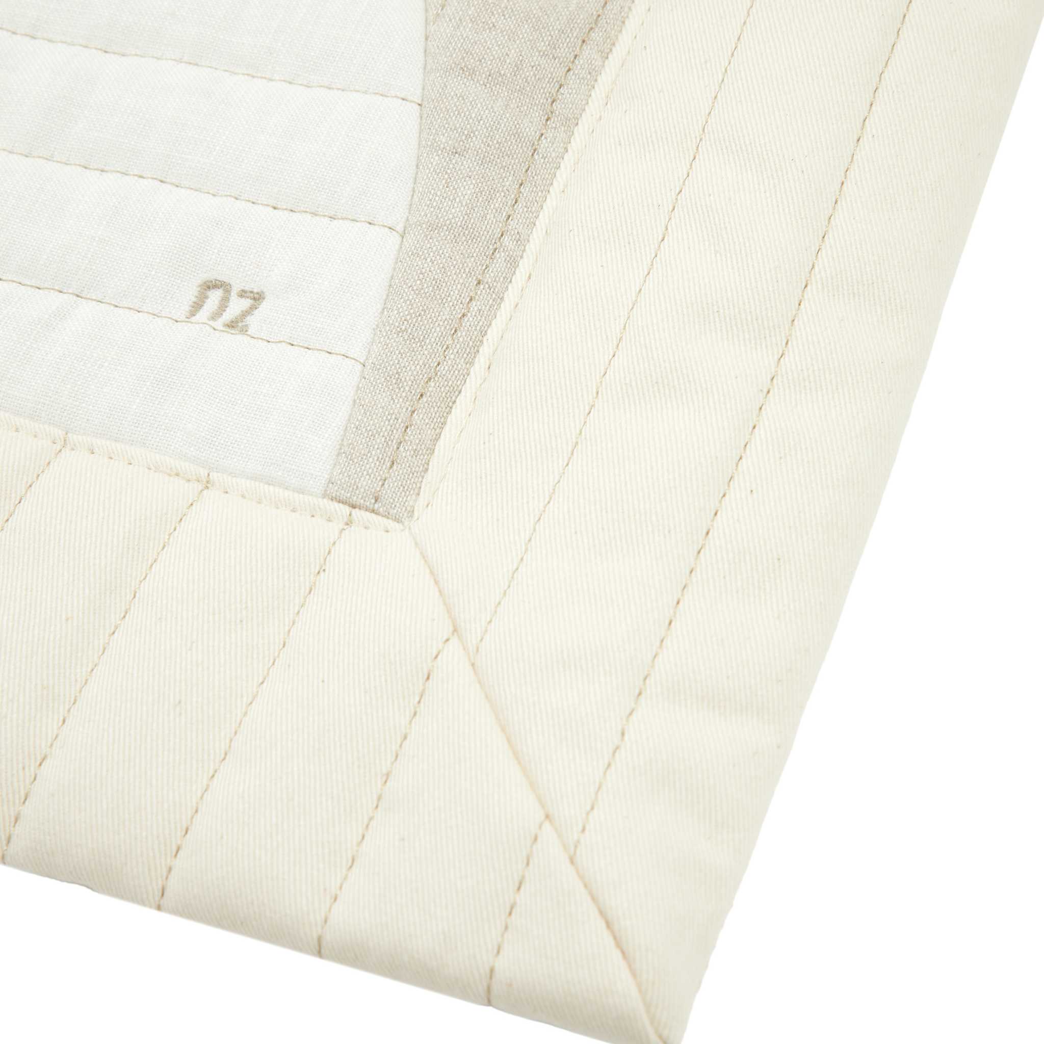 Nododinoz Lin Francais Moon Quilted Blanket Up Close Detail