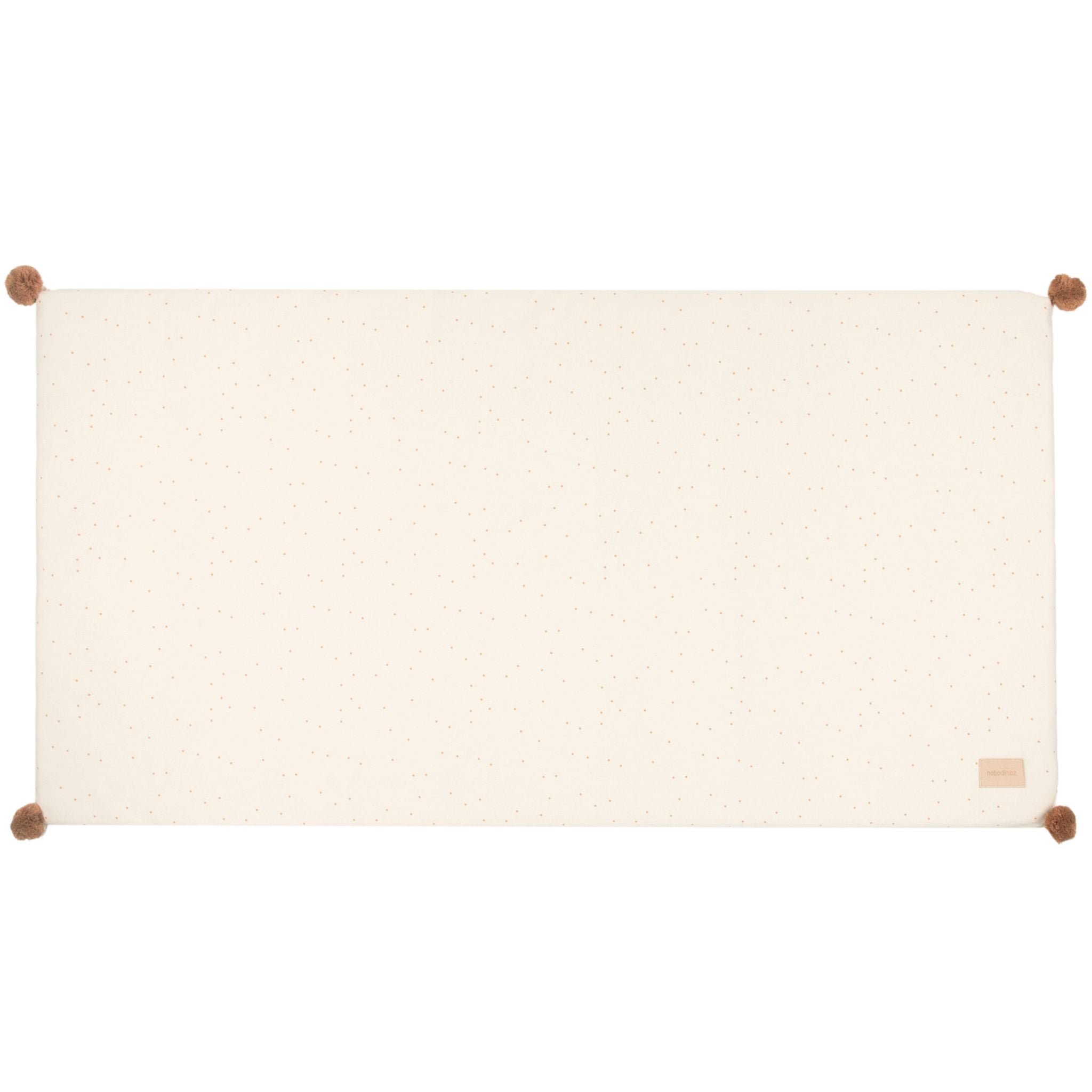 Nobodinoz Majestic Eco Floor Mat - Honey Sweet Dots/ Natural Flat Image