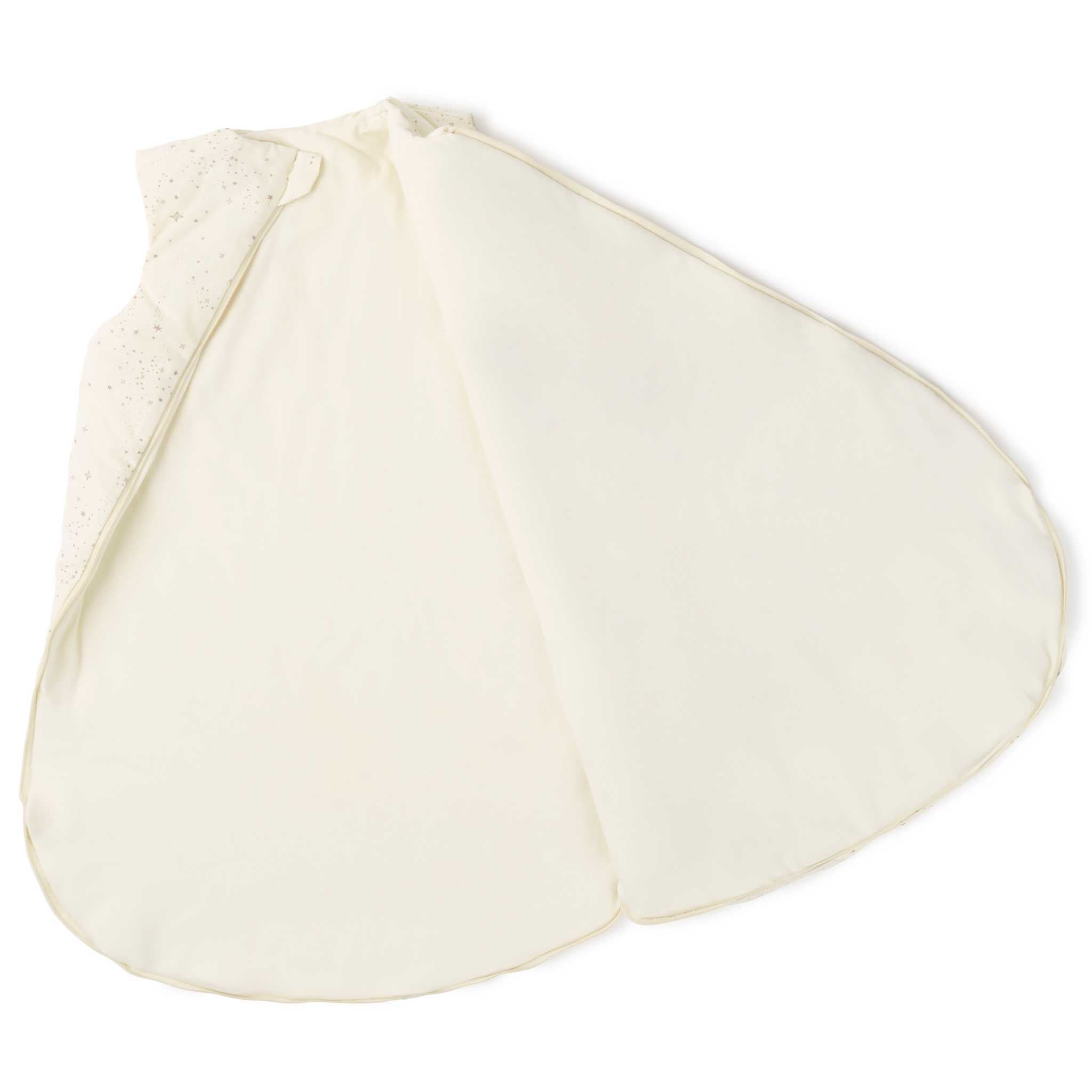 Nobodinoz Mid Warm Sleeping Bag - Natural Milky Way - 0-6 Months - Opened Up