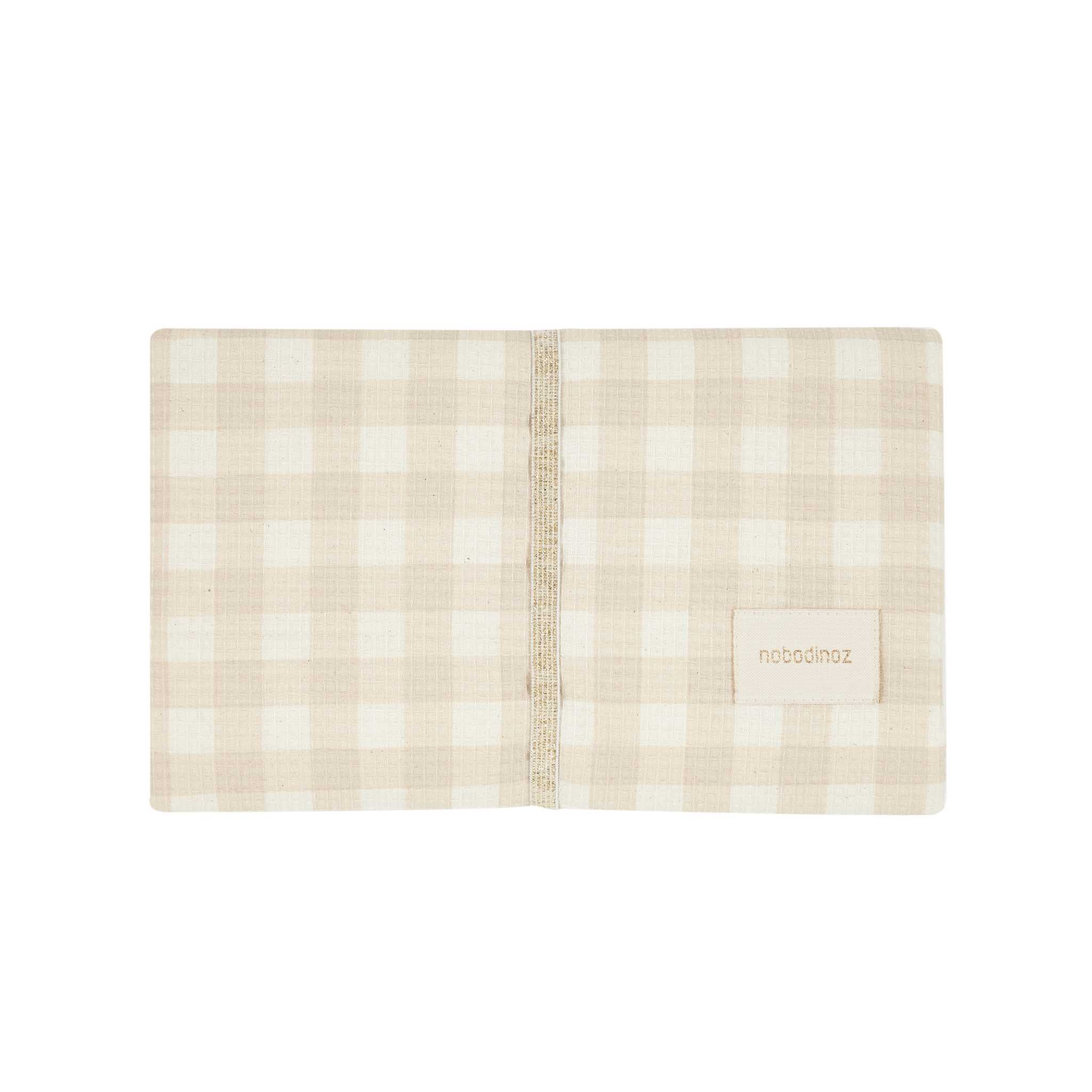 Nobodinoz Mozart Changing Pad - Ivory Checks - Main Image