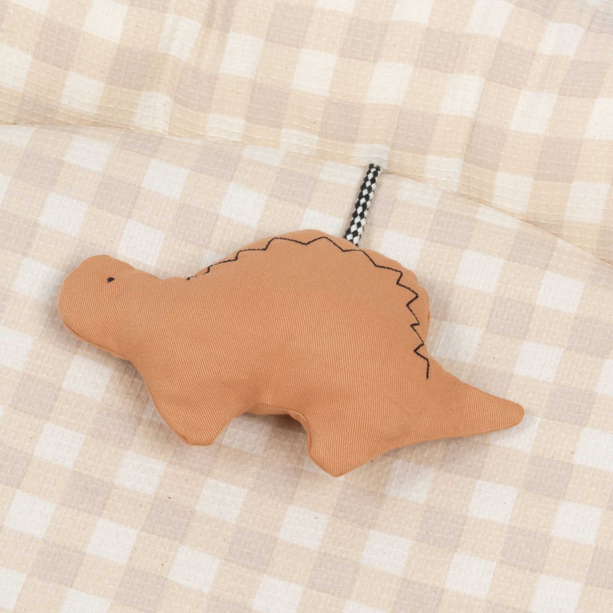 Nobodinoz Round Activity Nest Dinos - Brown Dino