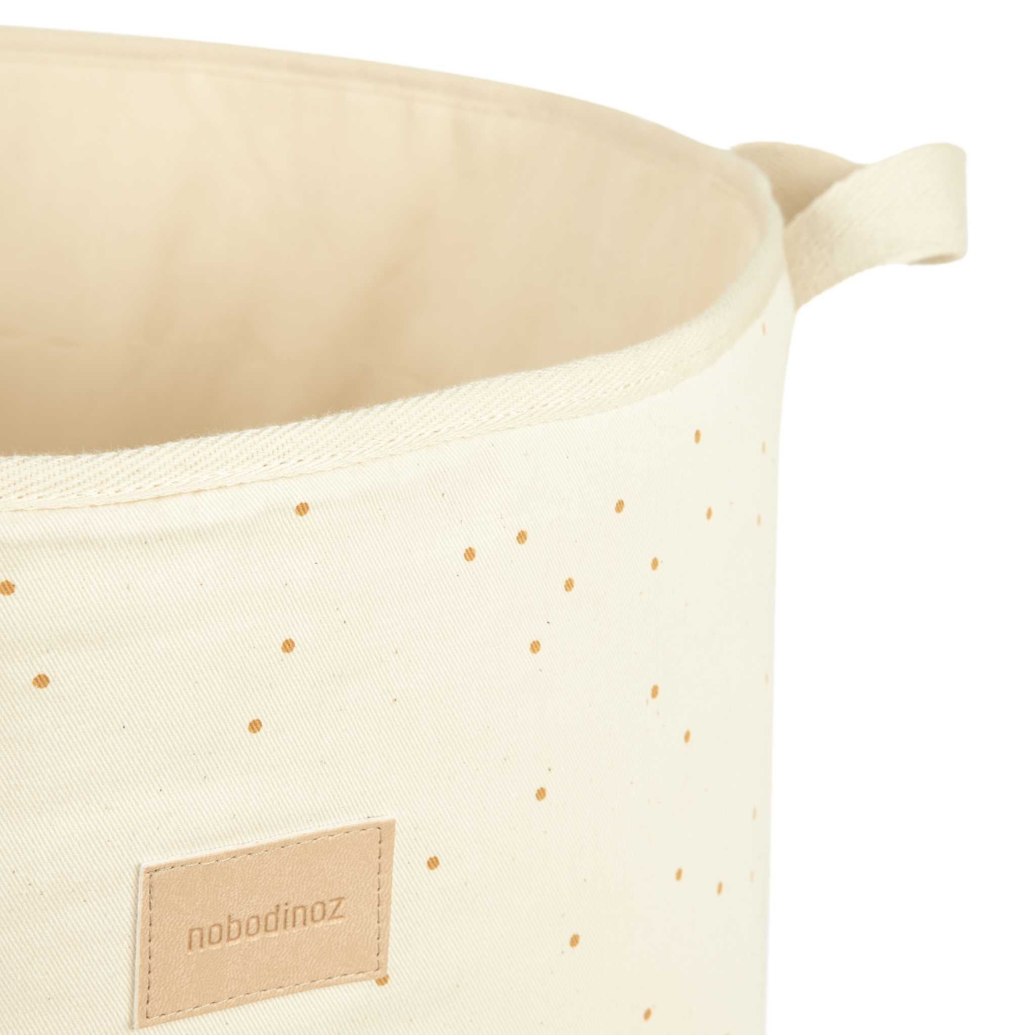 Nobodinoz Toy Storage Basket - Honey Sweet Dots - Details