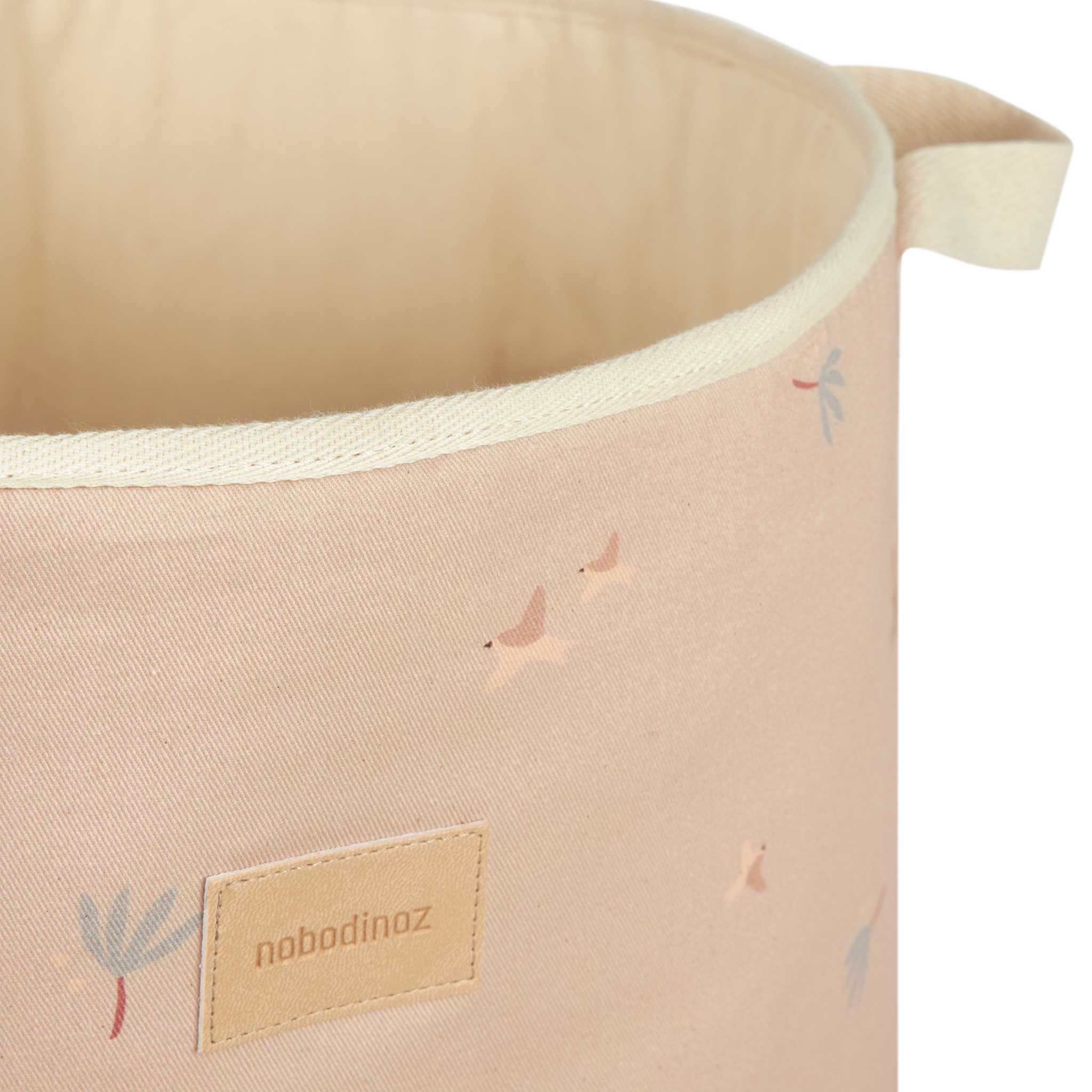 Nobodinoz Toy Storage Basket Pink Home - Details