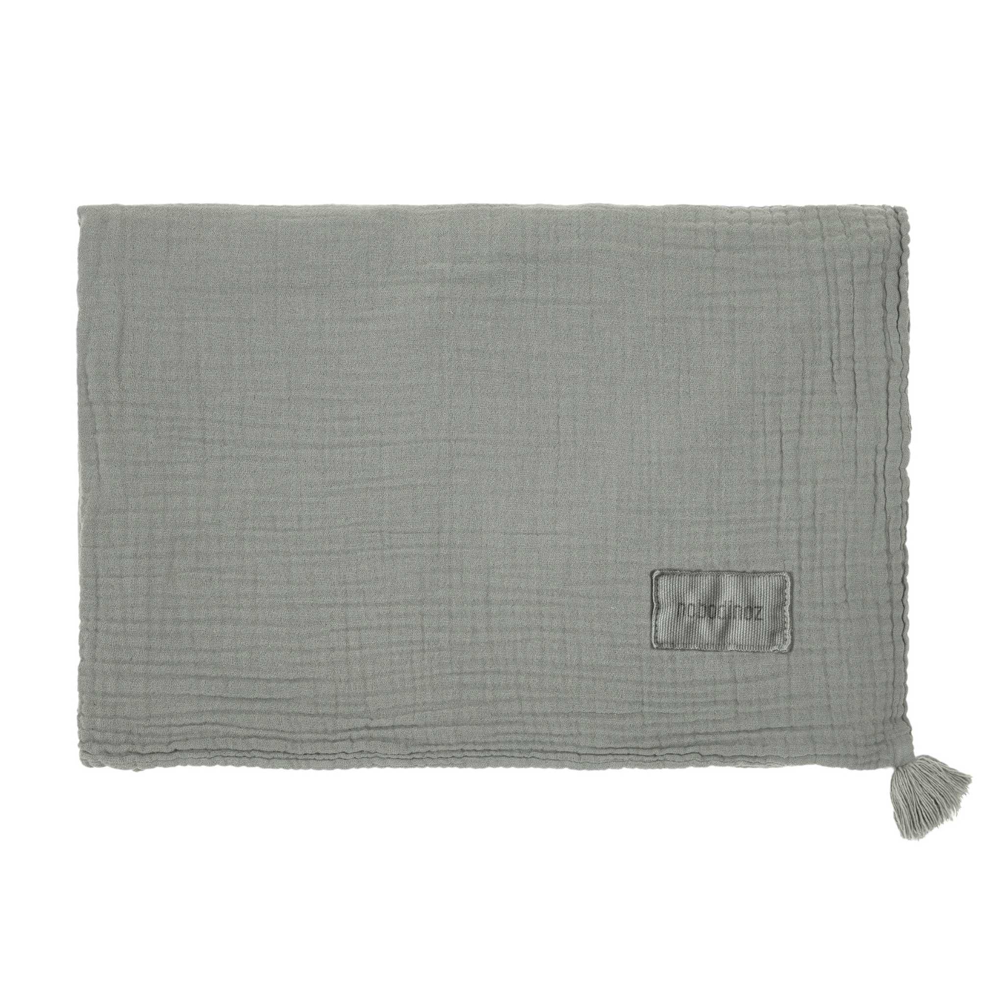Nobodinoz Wabi Sabi Double Muslin Blanket -Azure - Main Image
