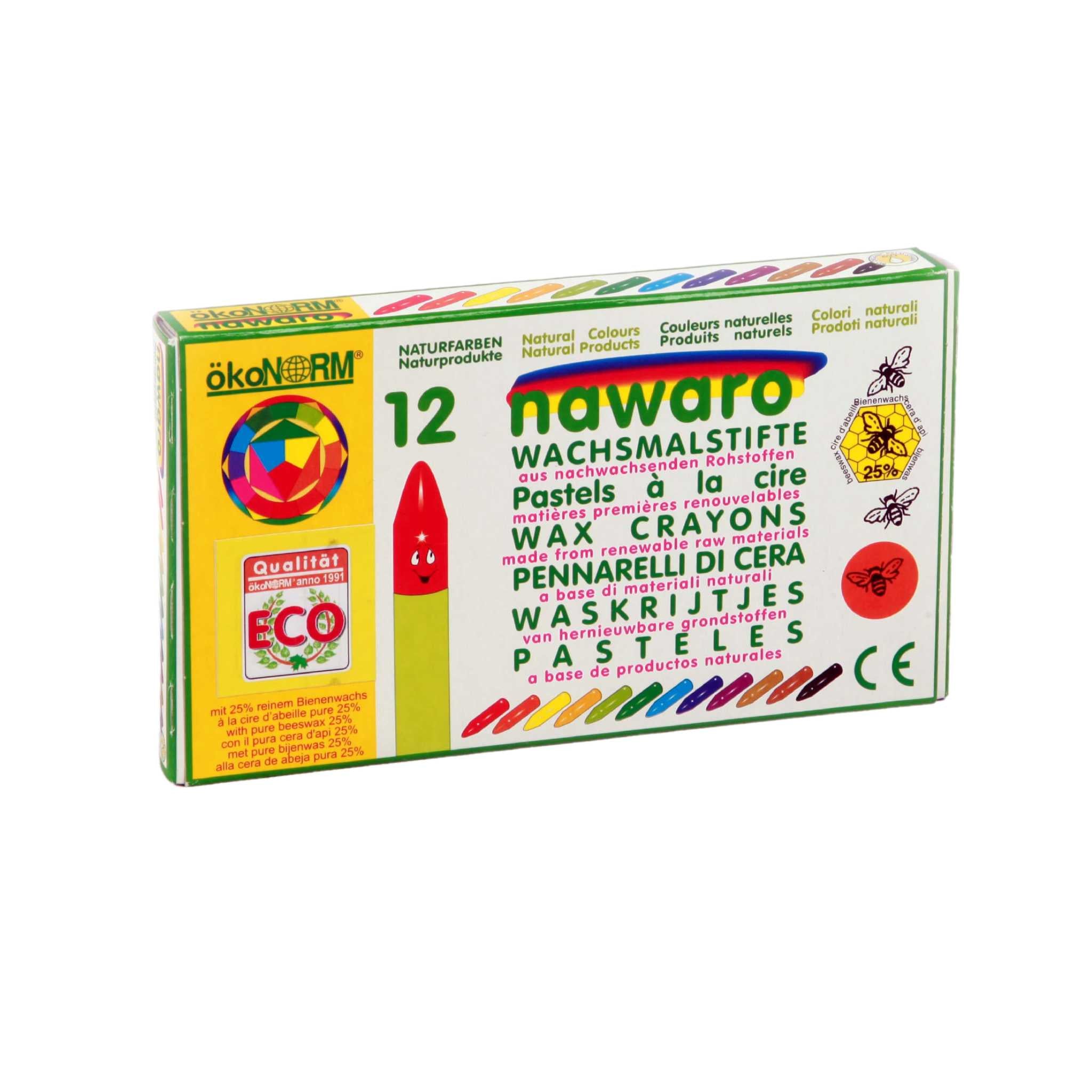 OkoNORM Wax Crayons - 12 Pieces - Showing Packagaing