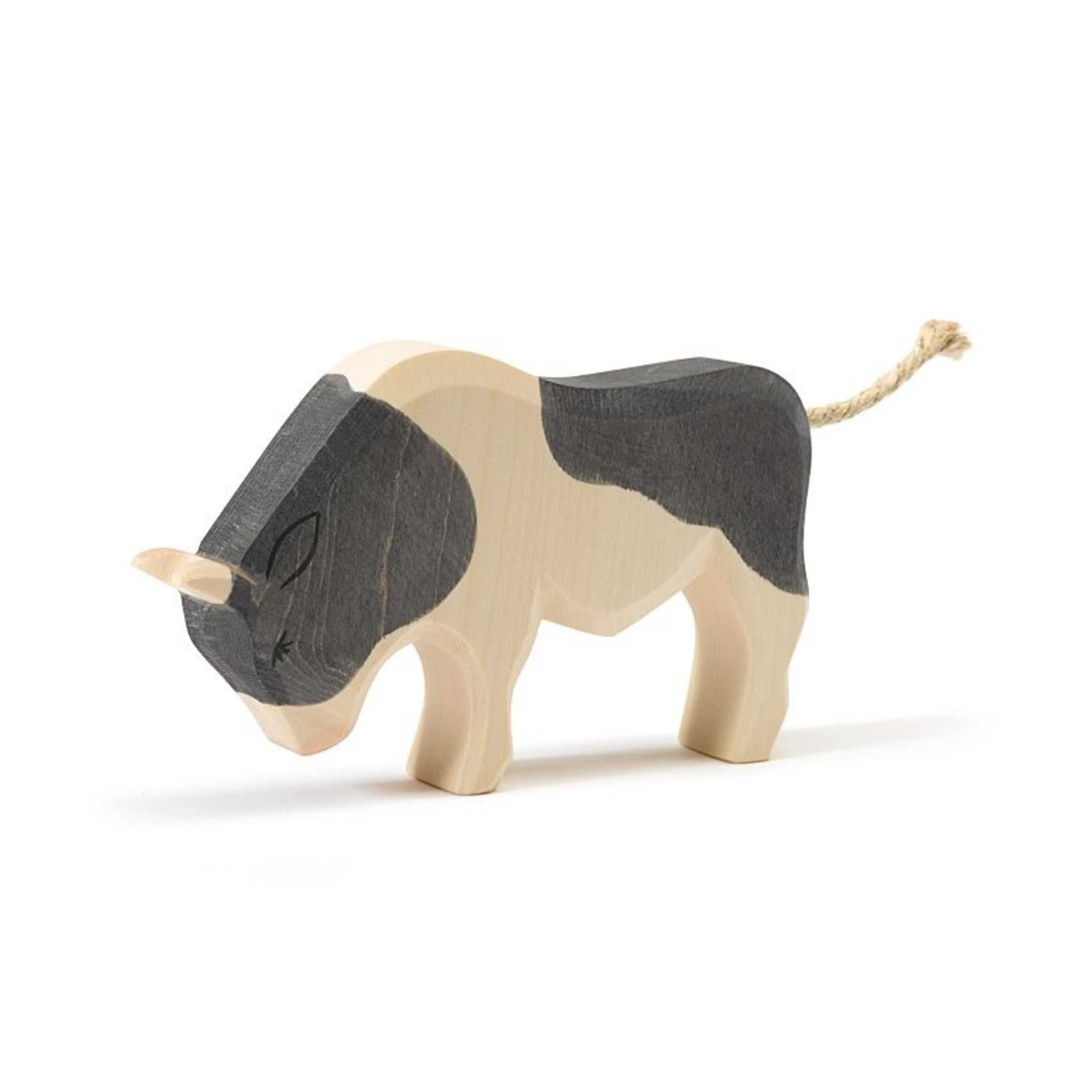 Ostheimer Wooden Toy Animal - Black and White Ox