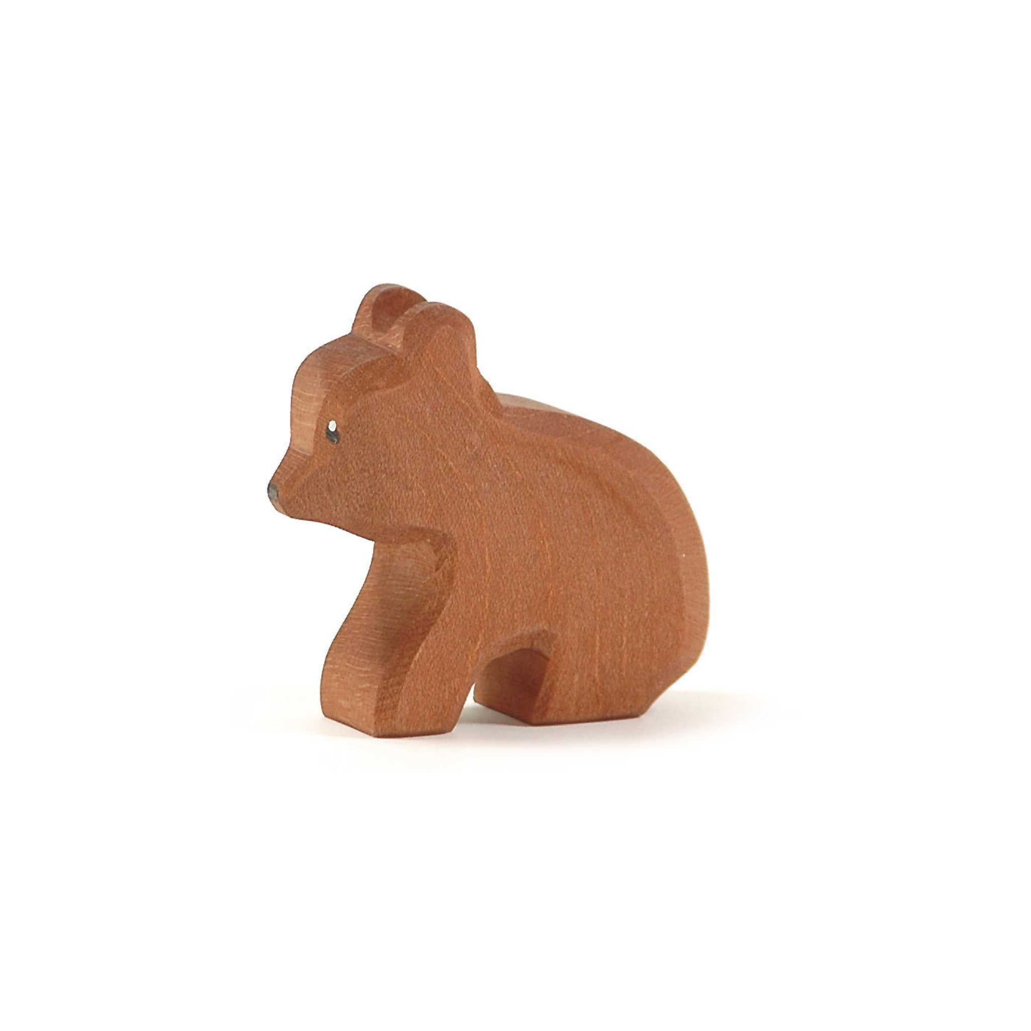 Ostheimer Wooden Toy Animal - Small Bear Sitting