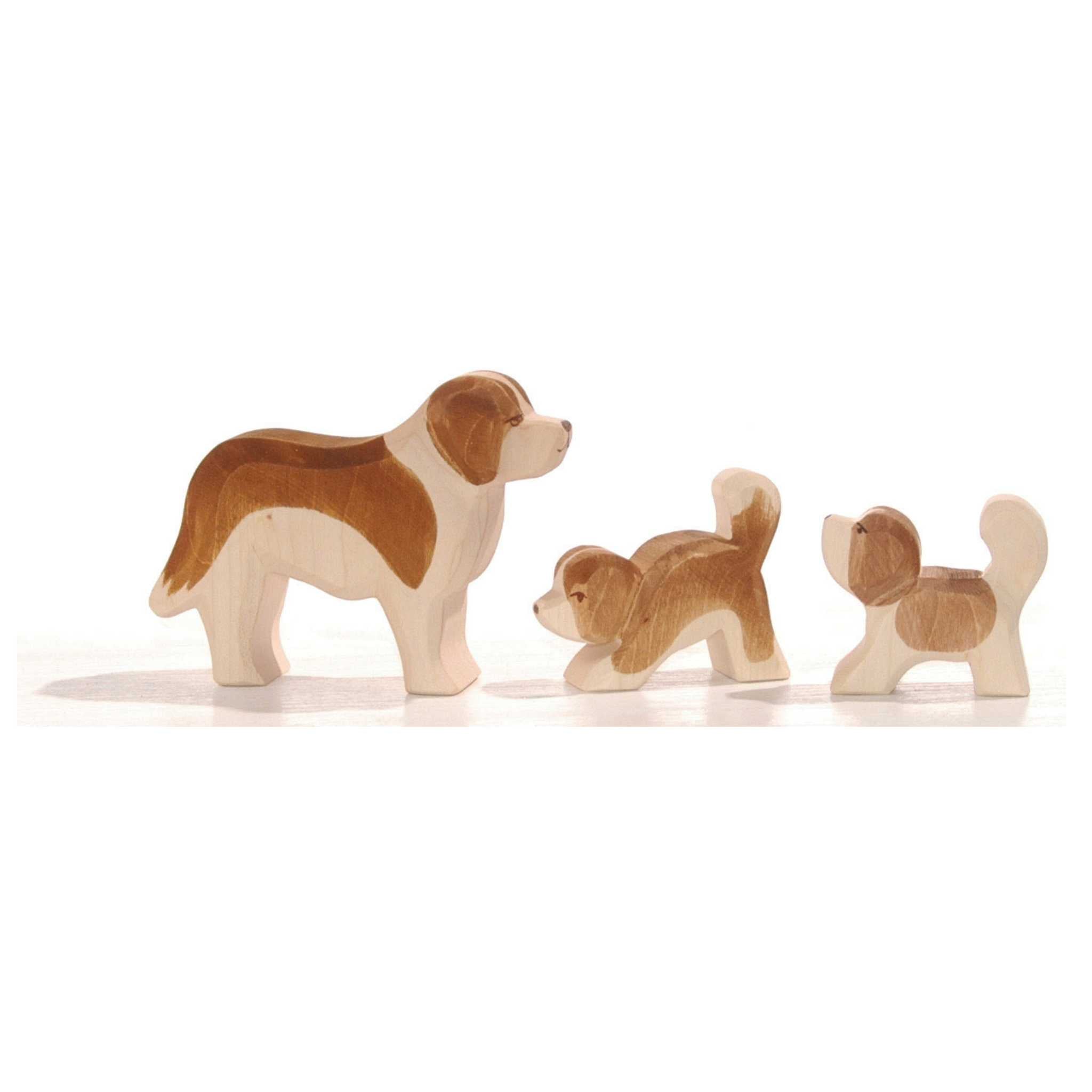 Ostheimer Wooden Toy Animals - St Bernard Family