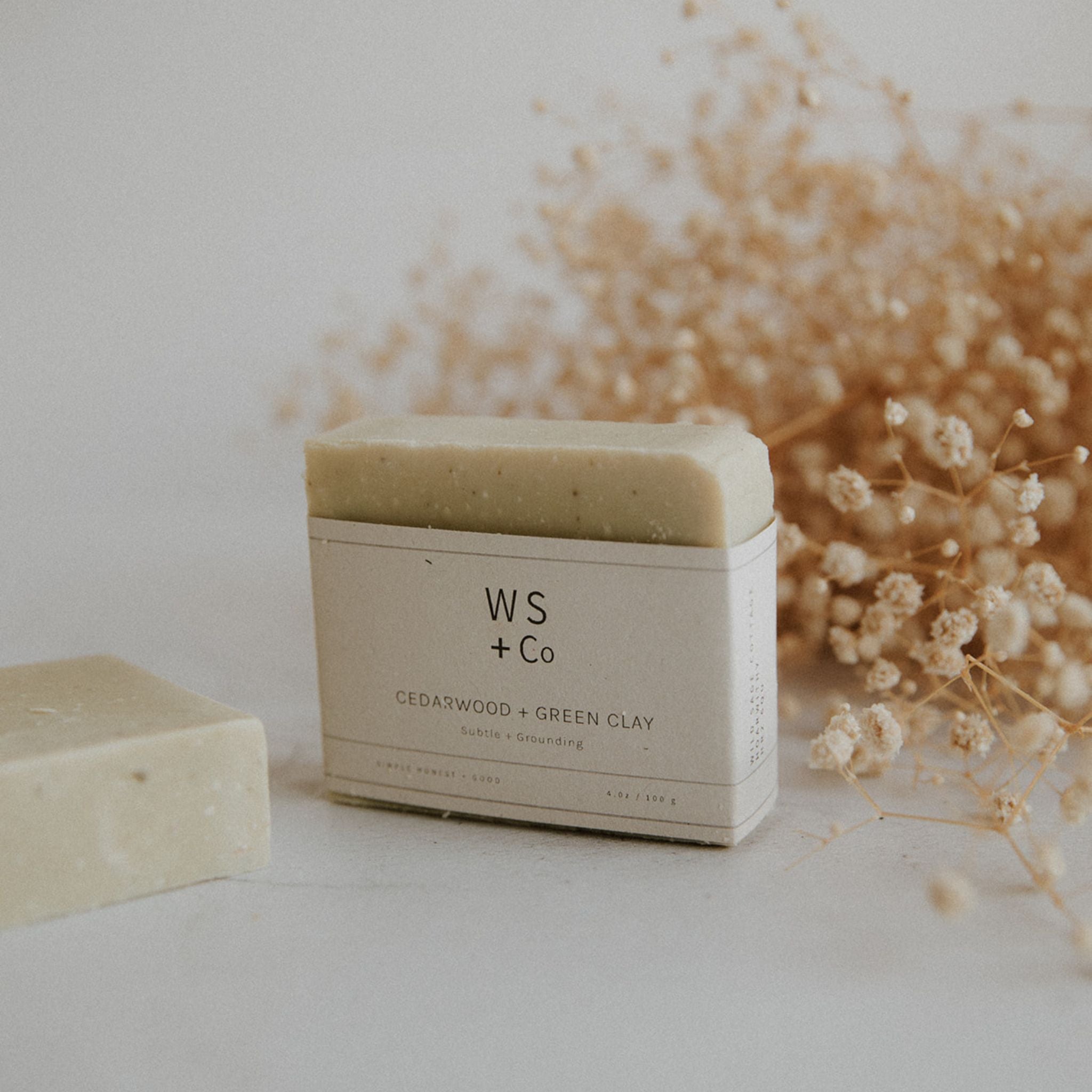 Wild Sage & Co Cedarwood & Green Clay Soap Style Image