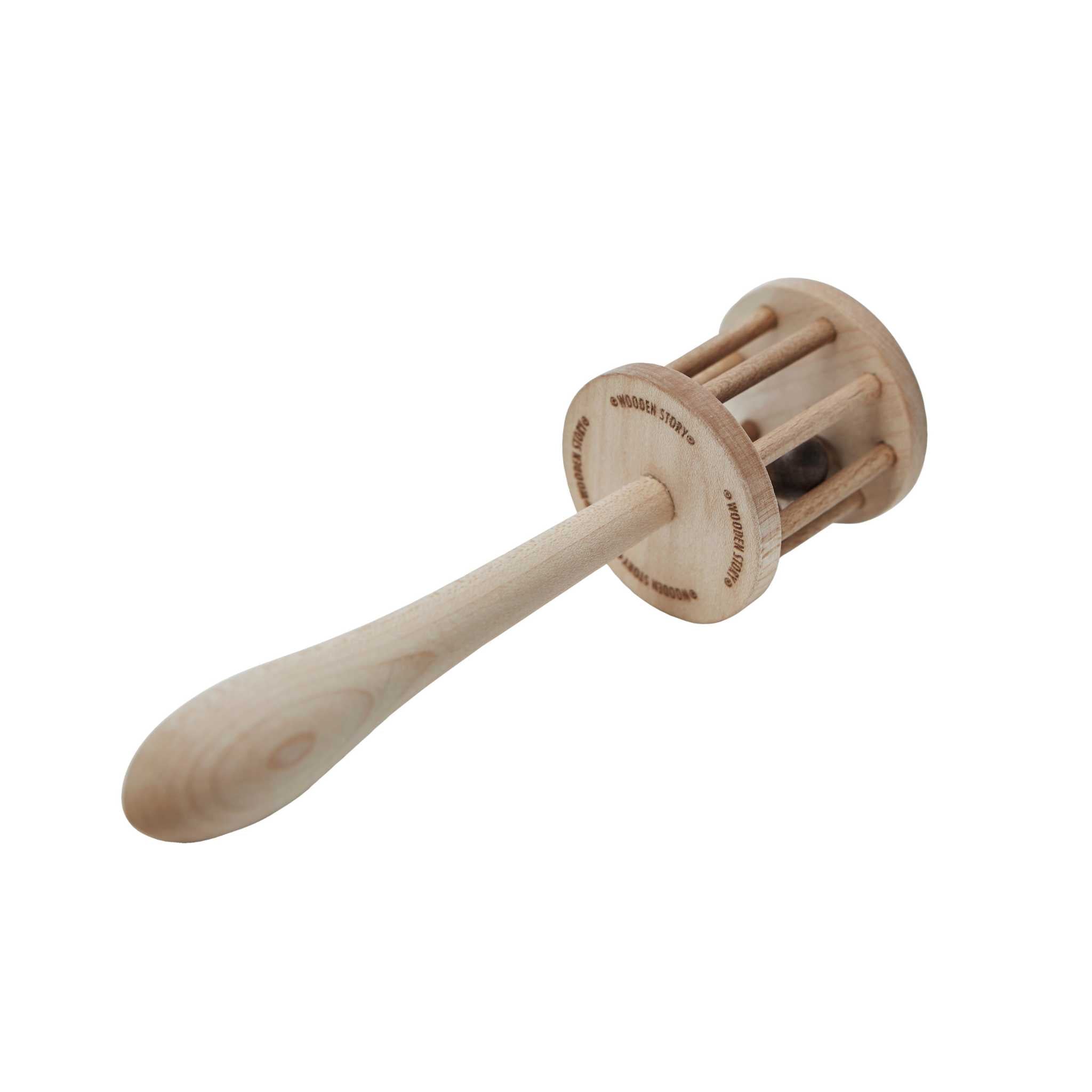 Wooden Story Nighthawk Rattle - Side View