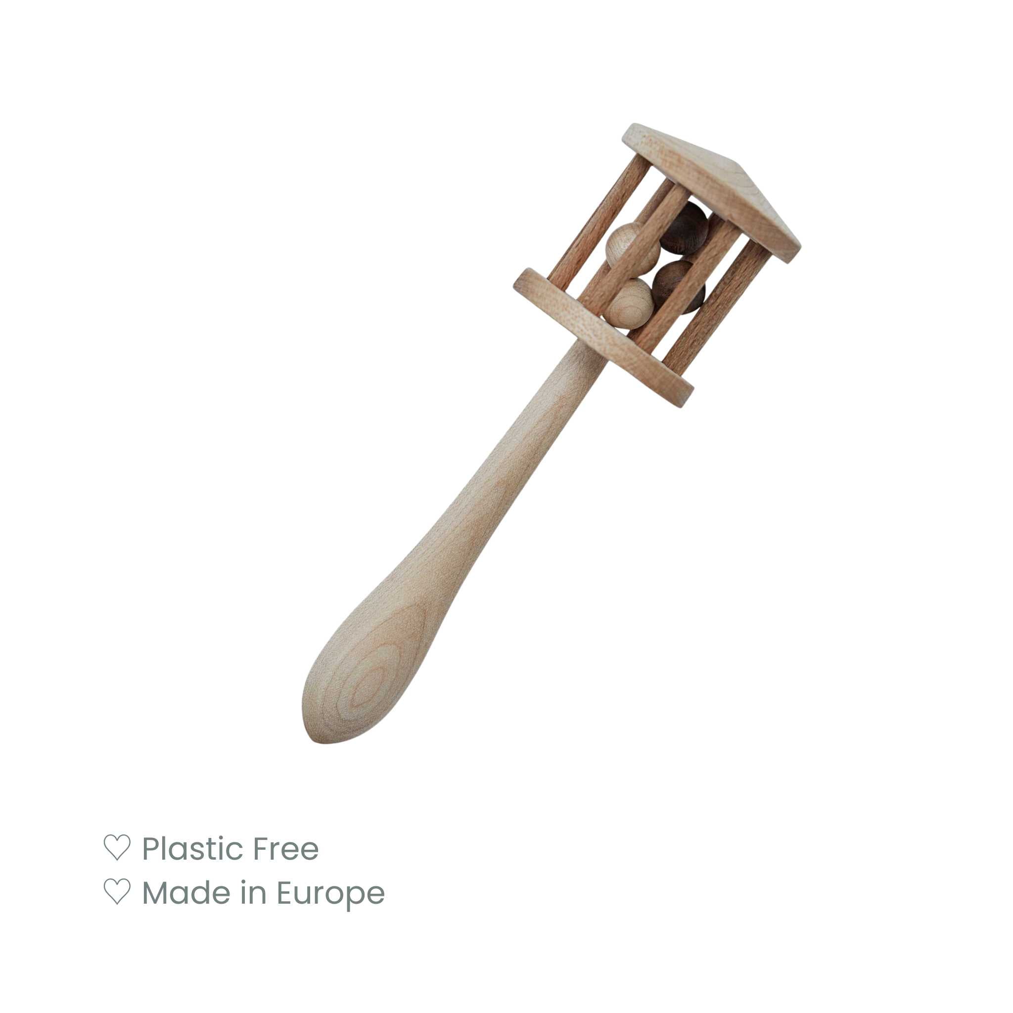 Wooden Story Nighthawk Rattle