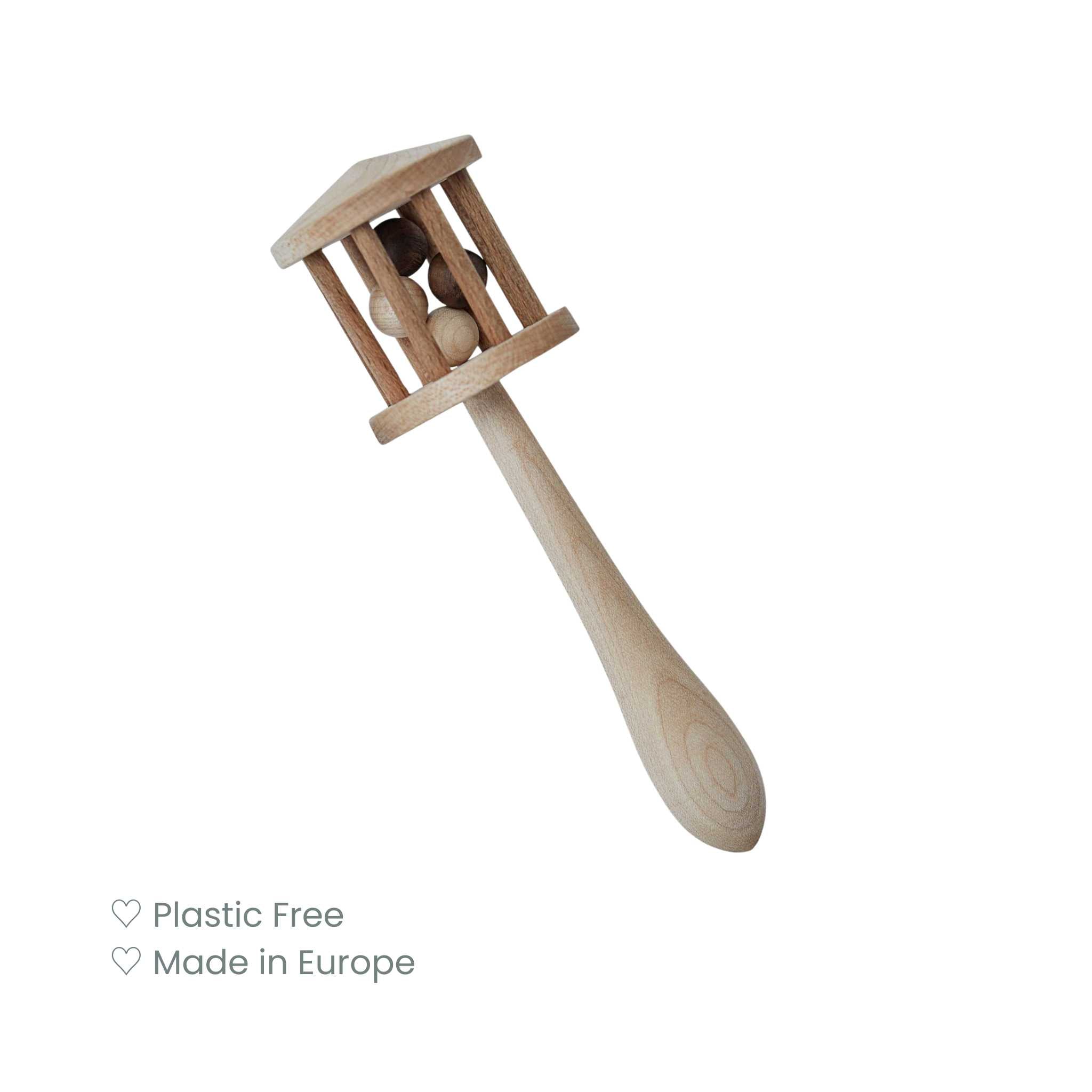 Wooden Story Nighthawk Rattle