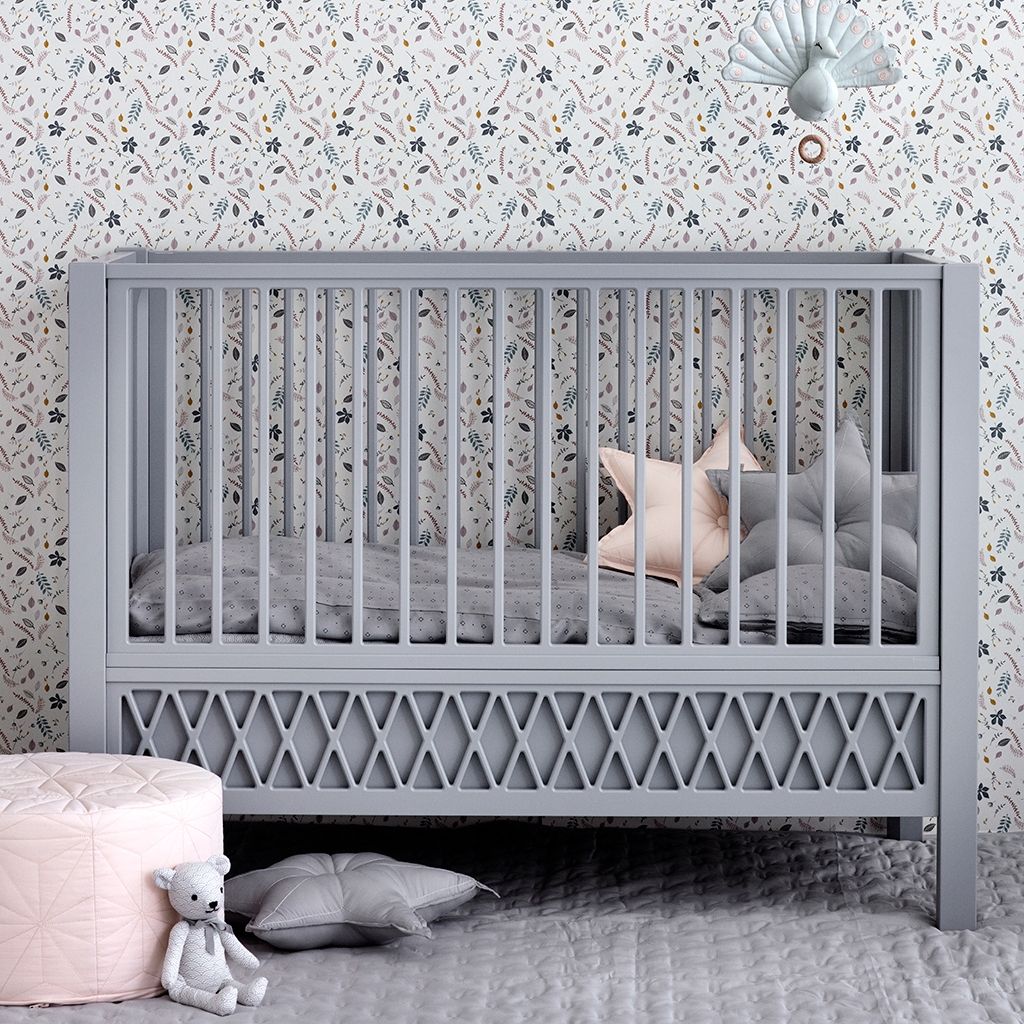 Harlequin Baby Bed - Grey