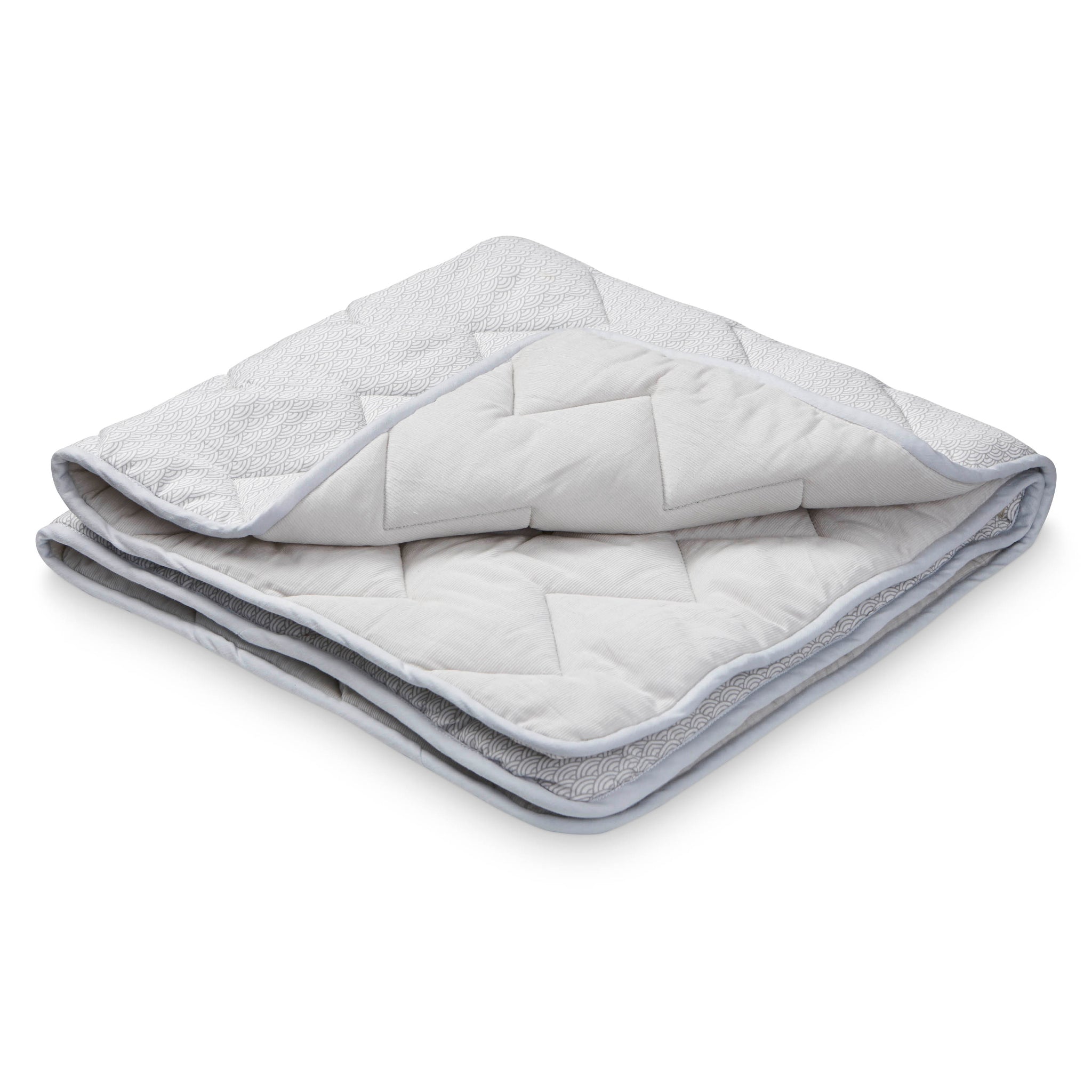Cam Cam Copenhagen Cotton Baby Blanket in Grey Wave