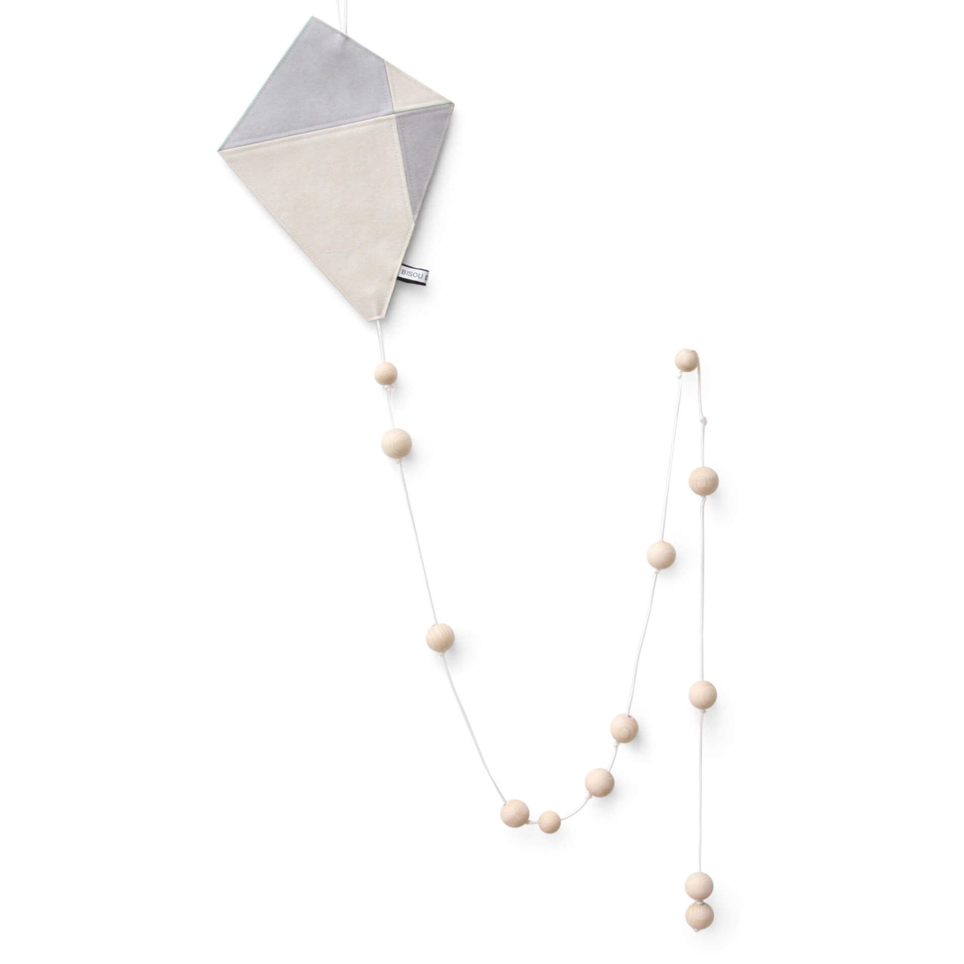 Kite Wall Decoration - Grey and White