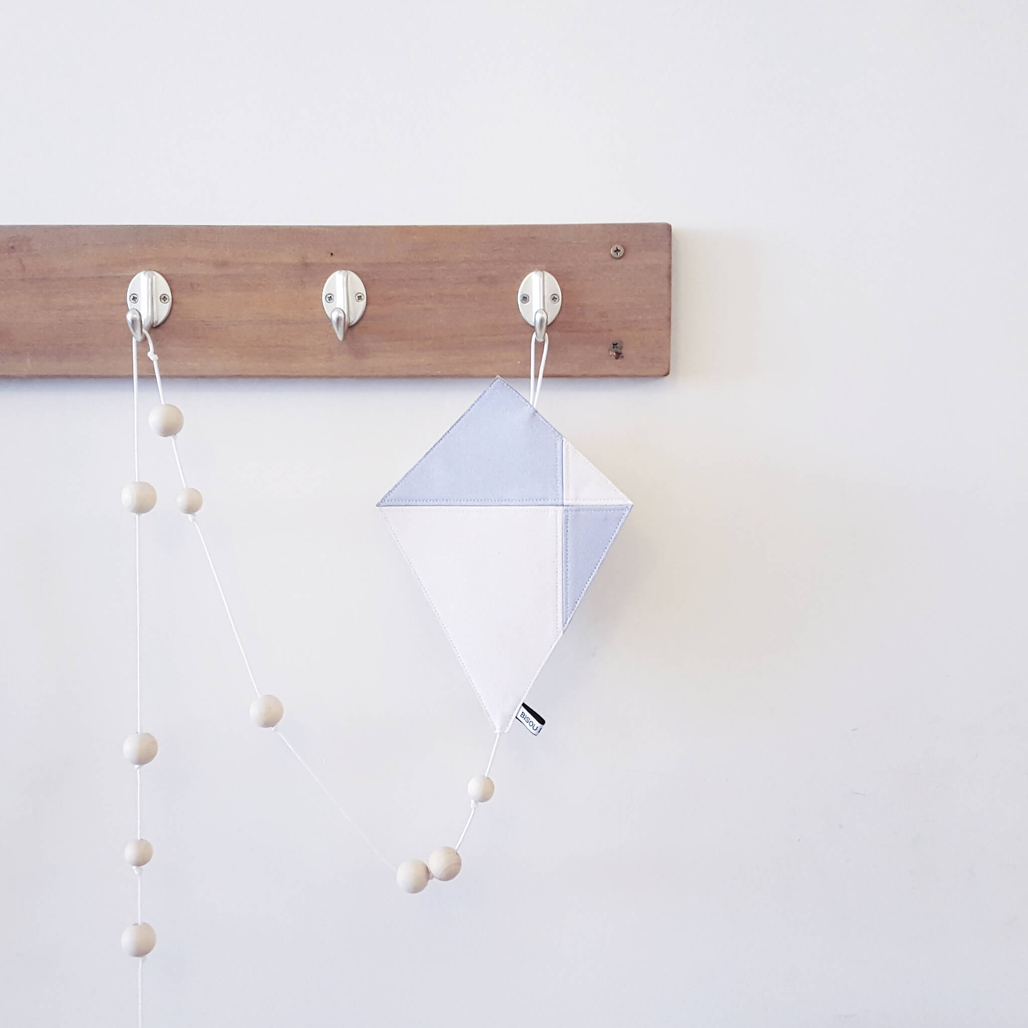 Kite Wall Decoration - Grey and White