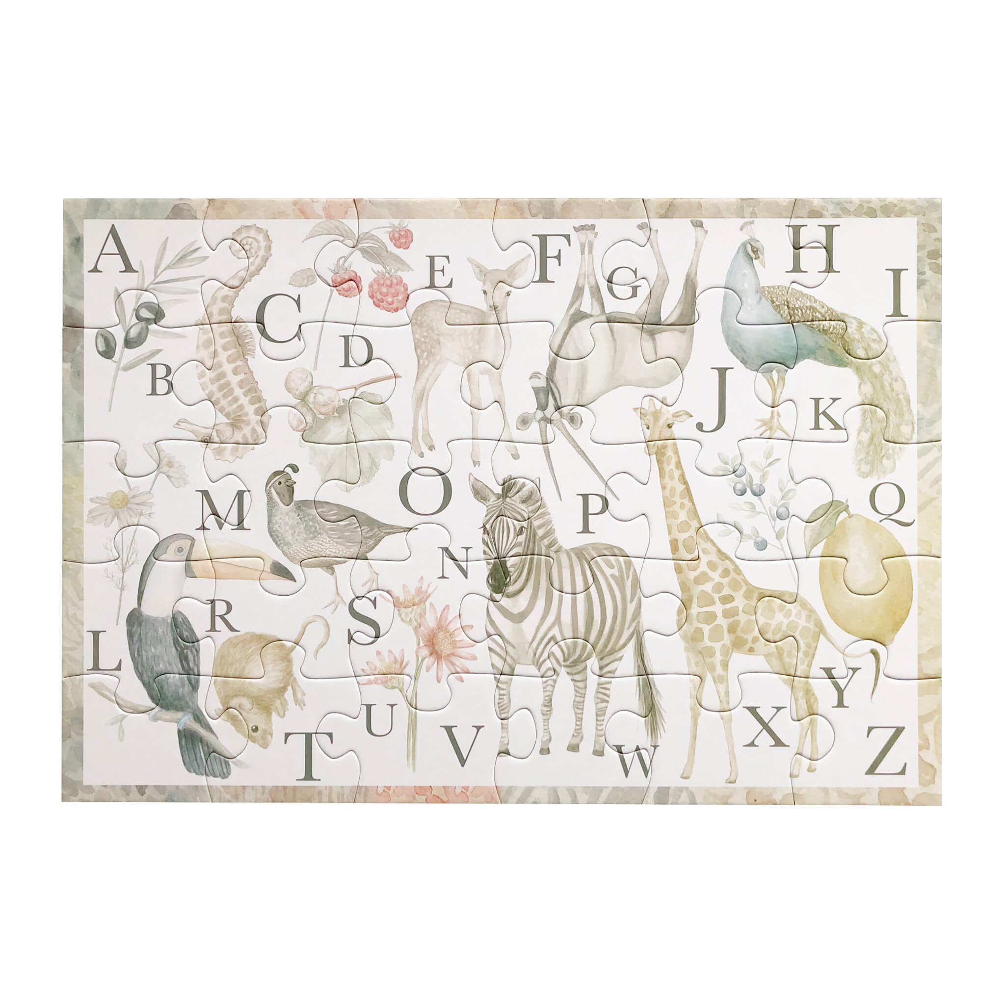 Cam Cam Copenhagen Jigsaw Puzzle - Alphabet Animals