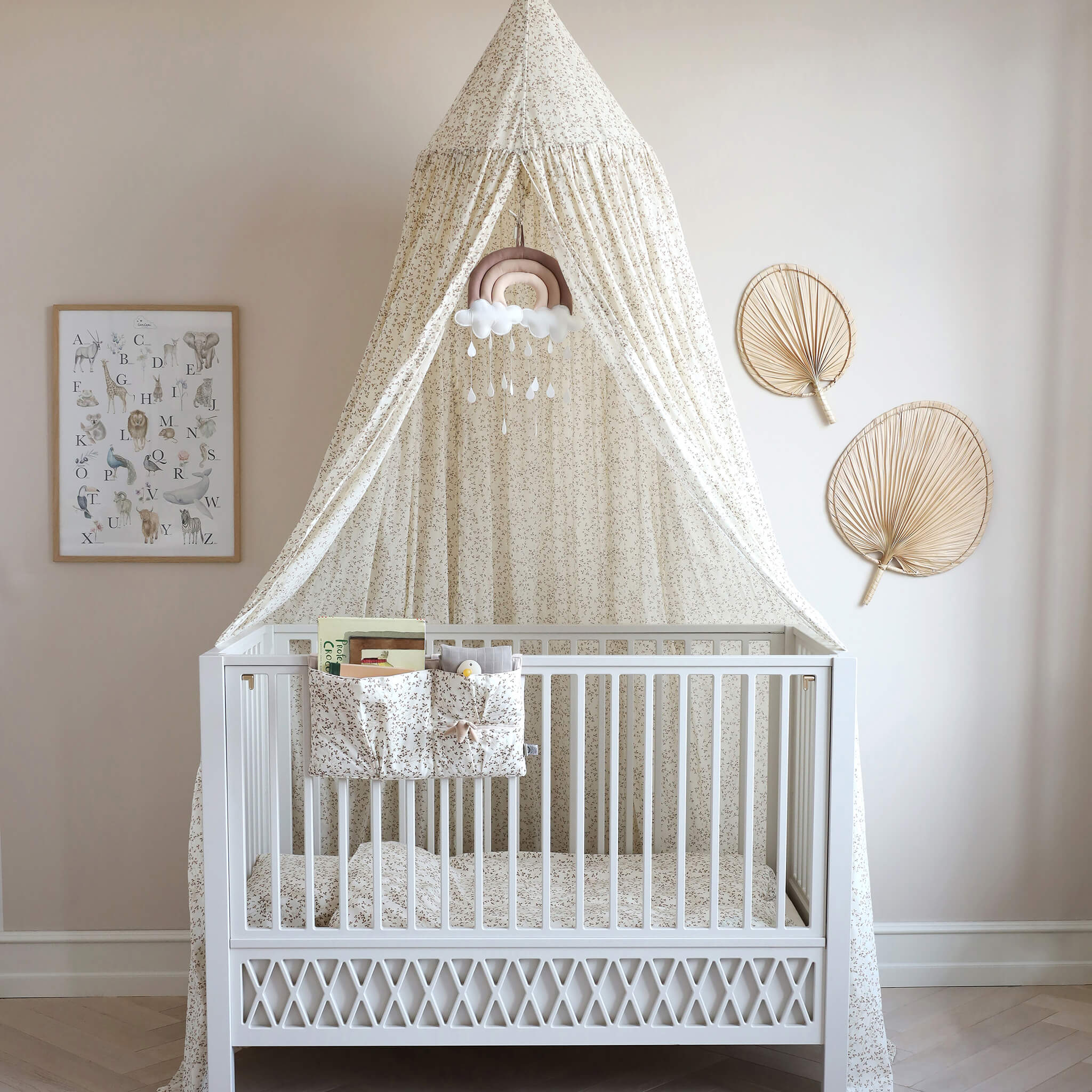 Cam Cam Copenhagen Bed Canopy in Lierre Print