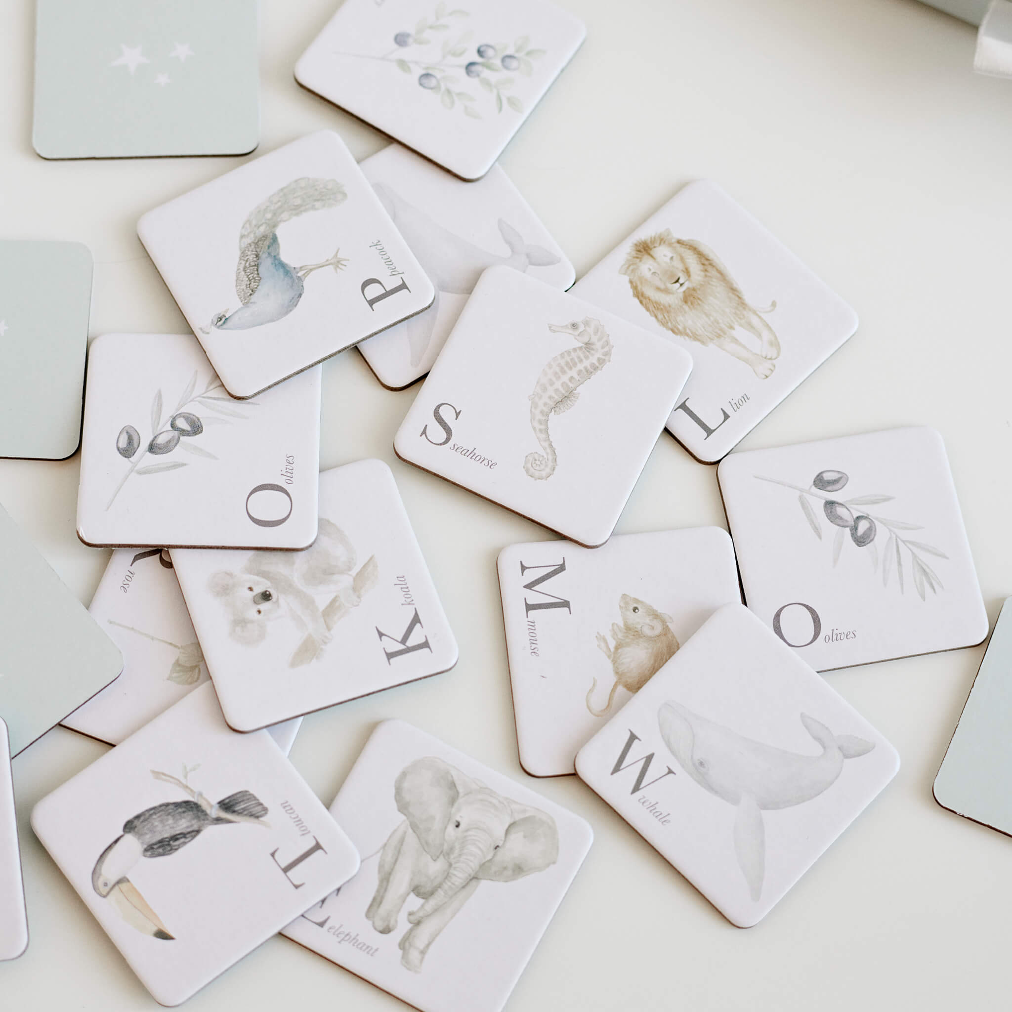 Cam Cam Copenhagen Memory Card Game Alphabet Animals