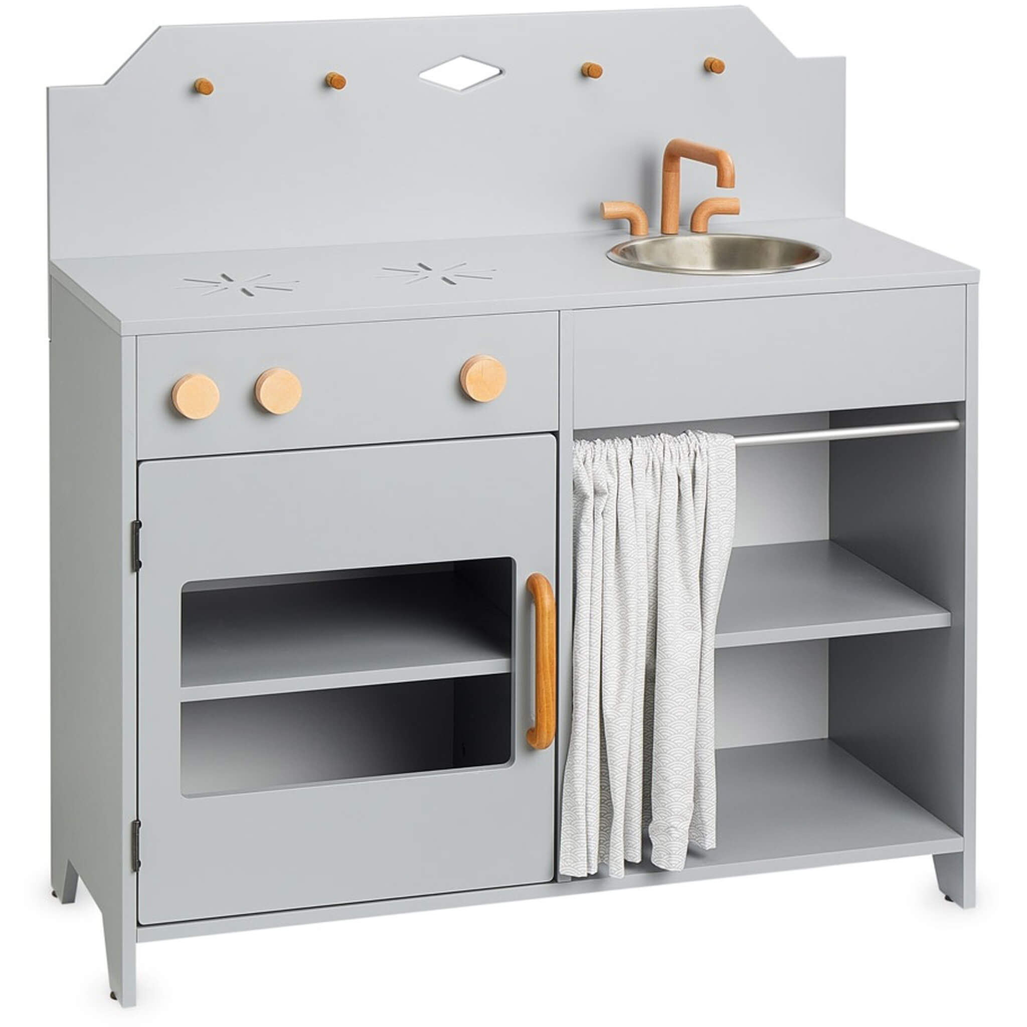 Play Kitchen - Grey / Grey Wave