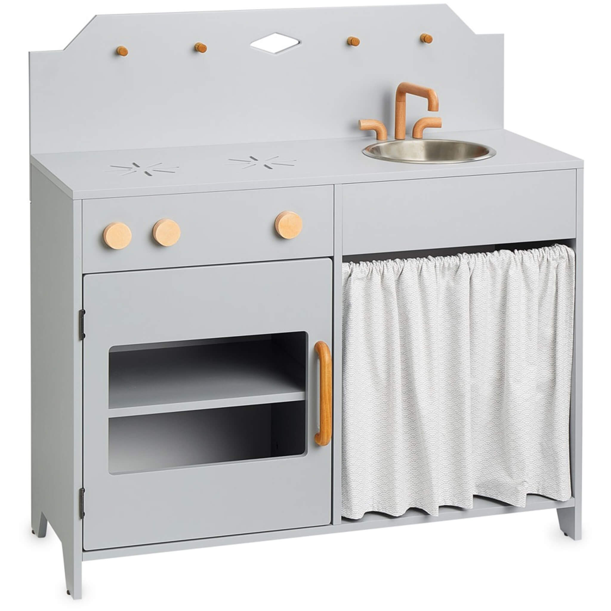 Play Kitchen - Grey / Grey Wave