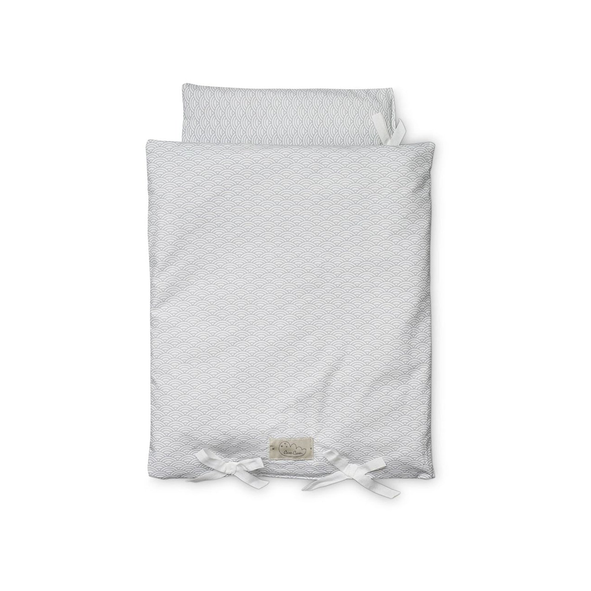 Dolls Bedding - Grey Wave