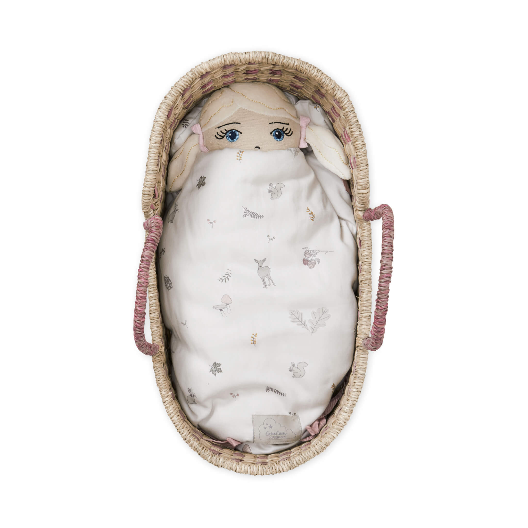 Cam Cam Copenhagen Dolls Moses Basket in Berry