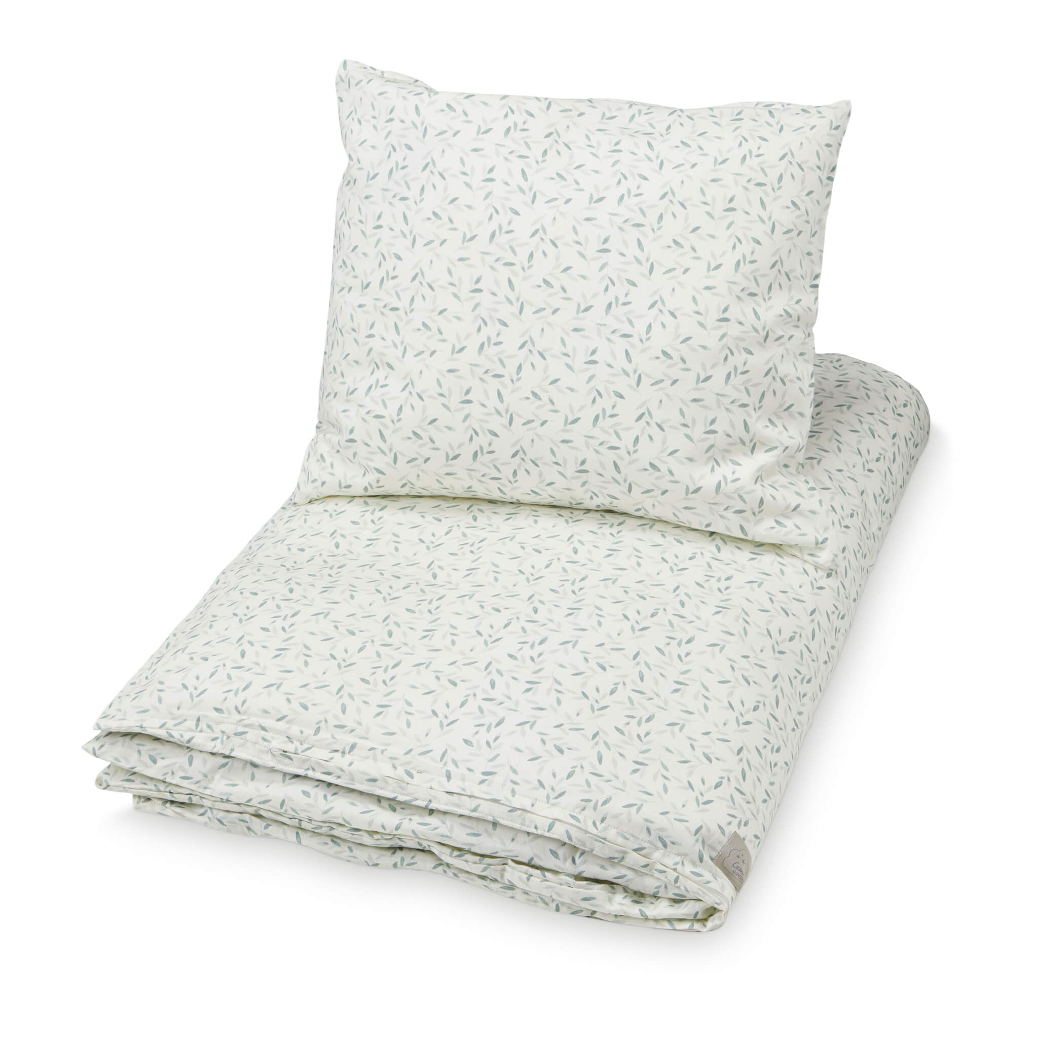 Cam Cam Copenhagen Toddler Bedding Set in Green Leaves Print