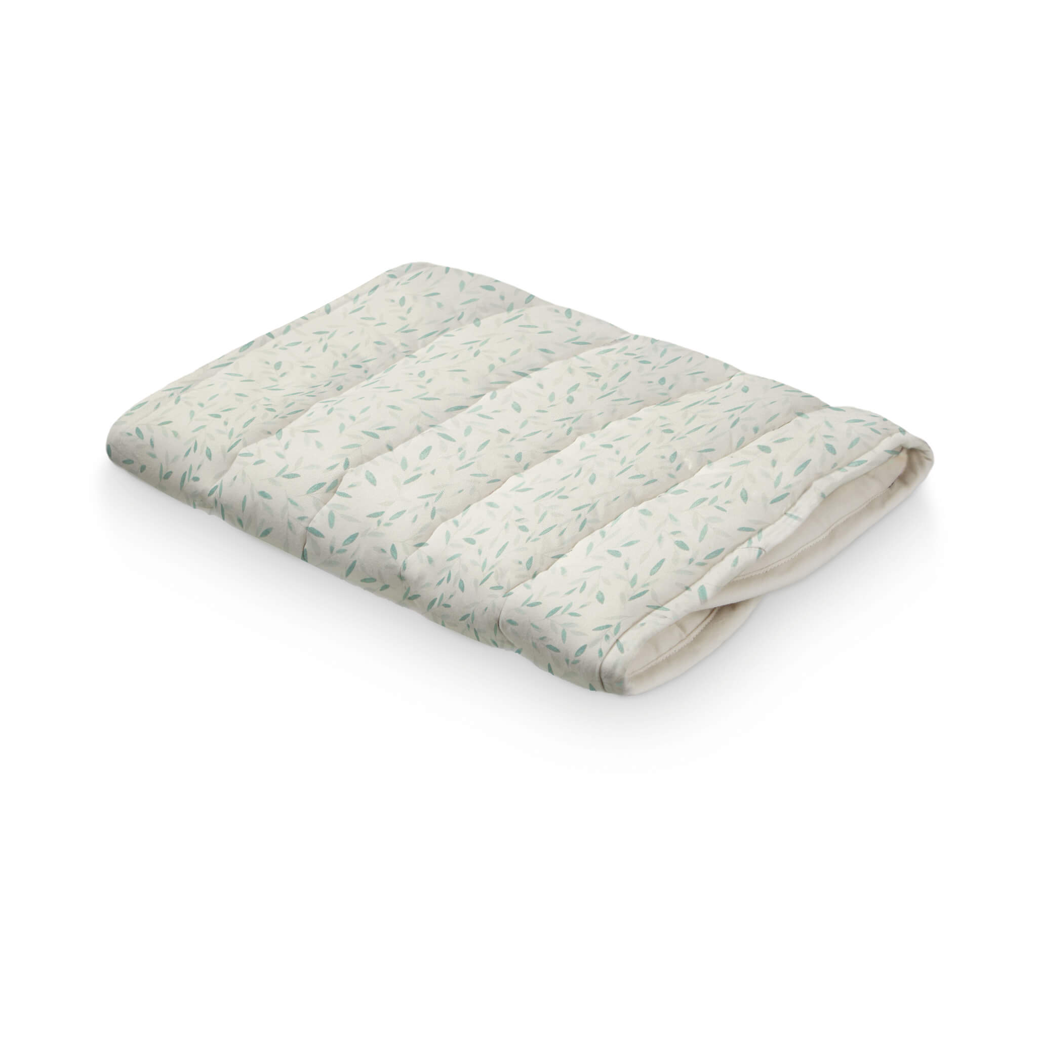 Changing Basket Cotton Insert - Green Leaves