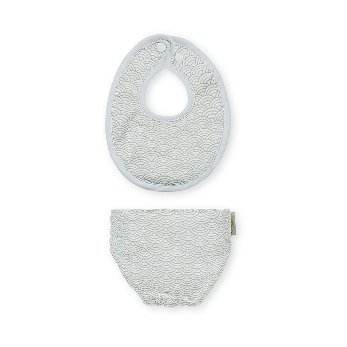 Cam Cam Copenhagens Dolls' Nappy & Bib in Grey Wave