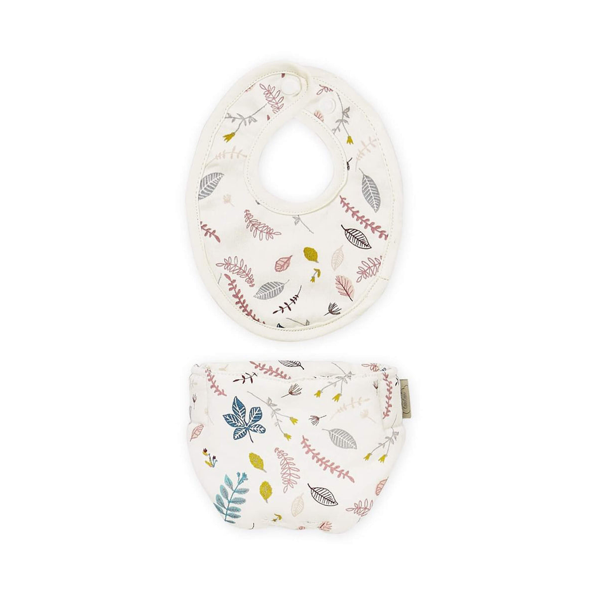 Cam Cam Copenhagens Dolls' Nappy & Bib in Pressed Leaves