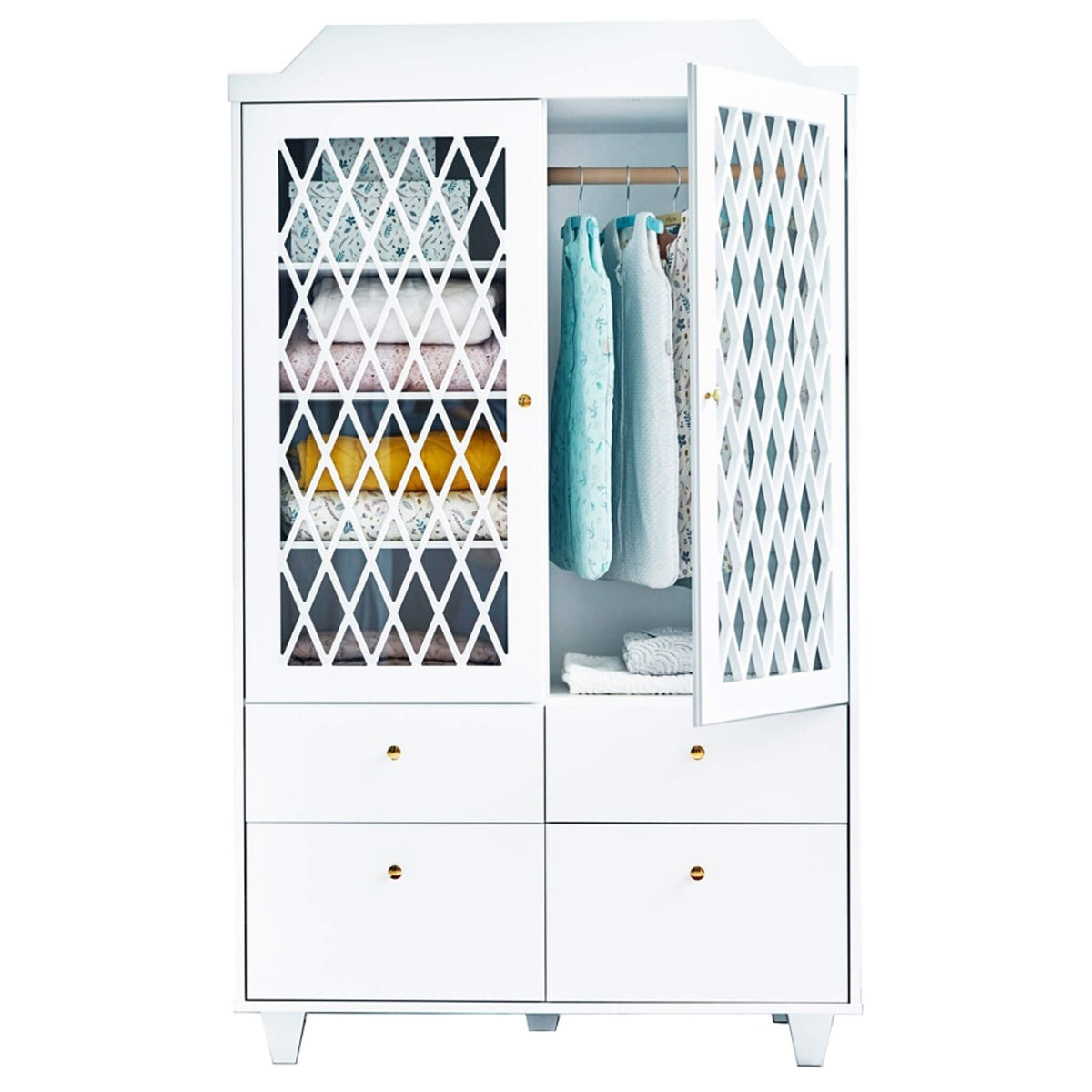 Harlequin Wardrobe - White