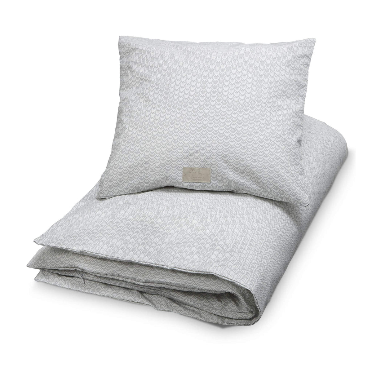Grey Wave Toddler Bedding Set