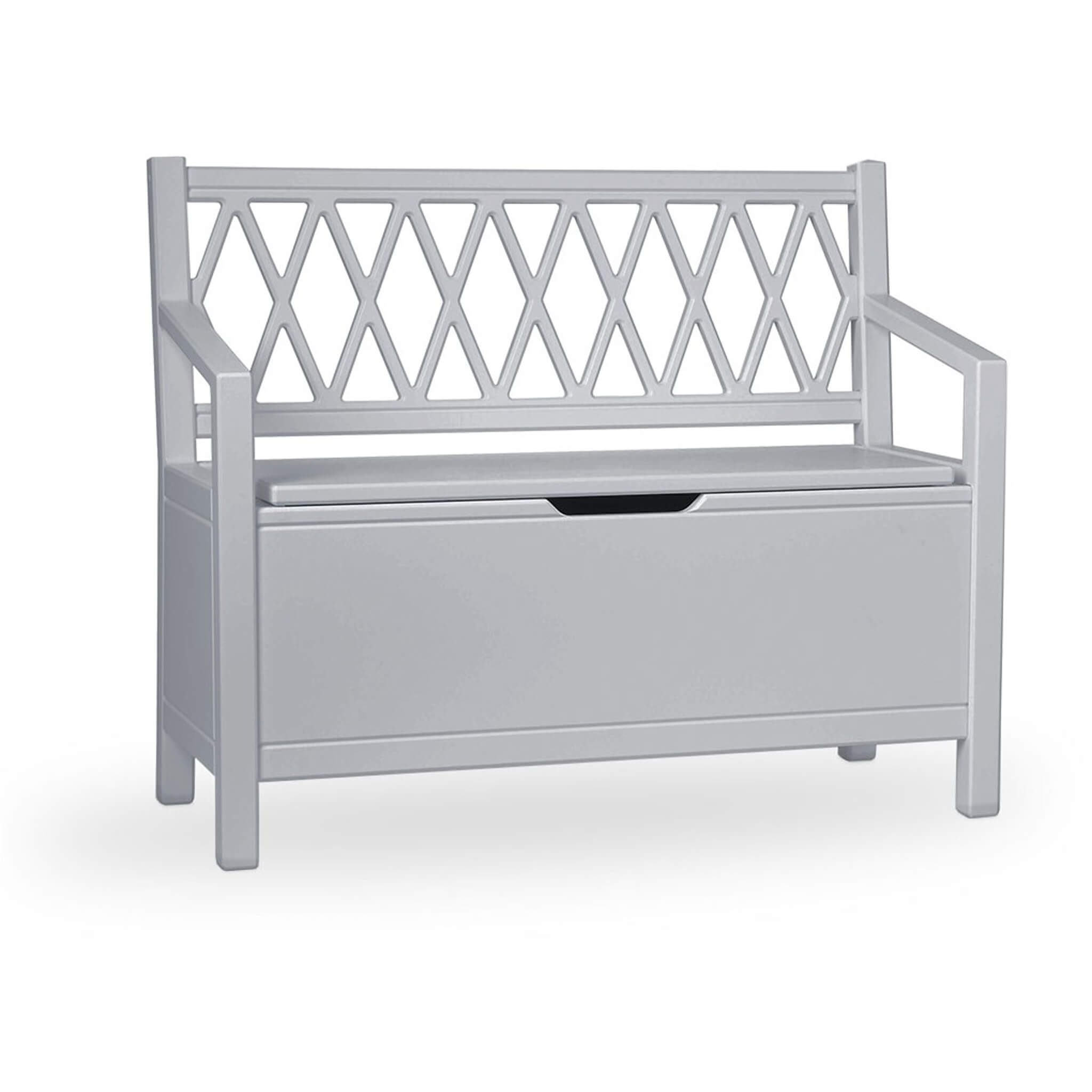 Harlequin Storage Bench - Grey