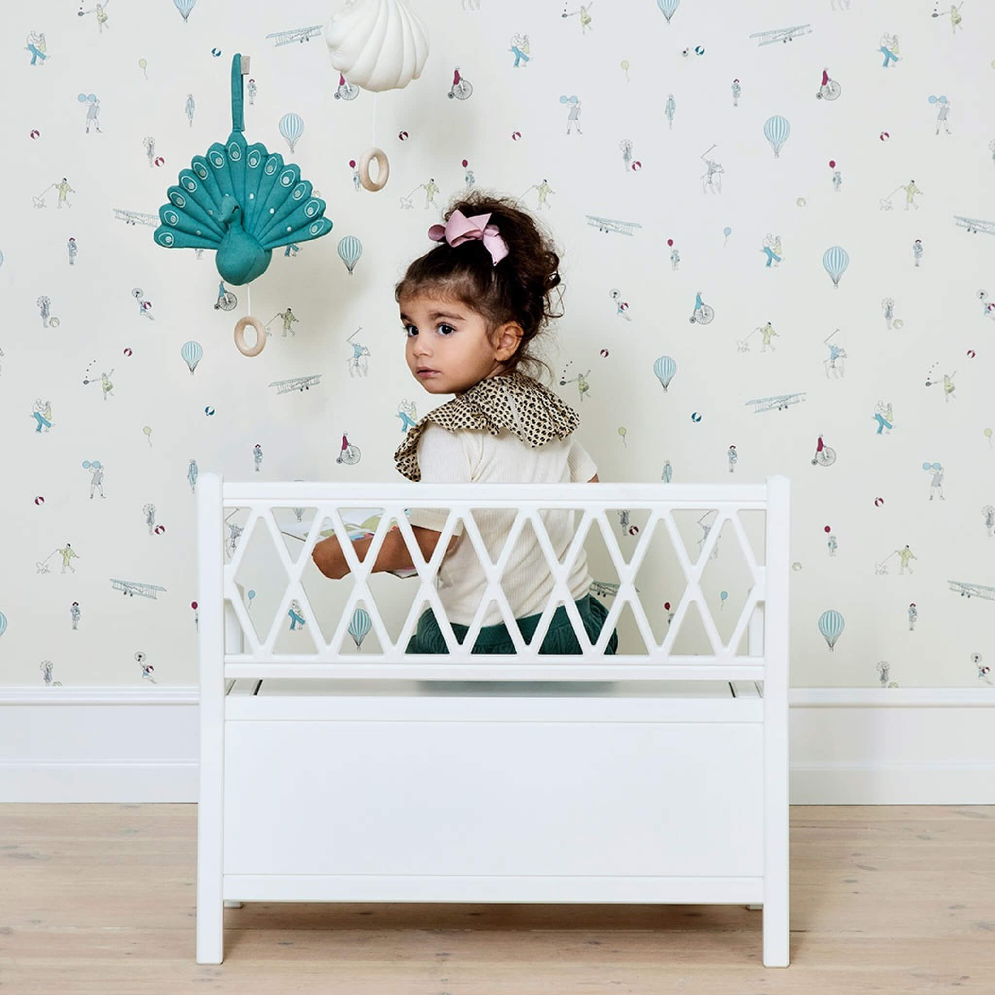 Harlequin Storage Bench - White