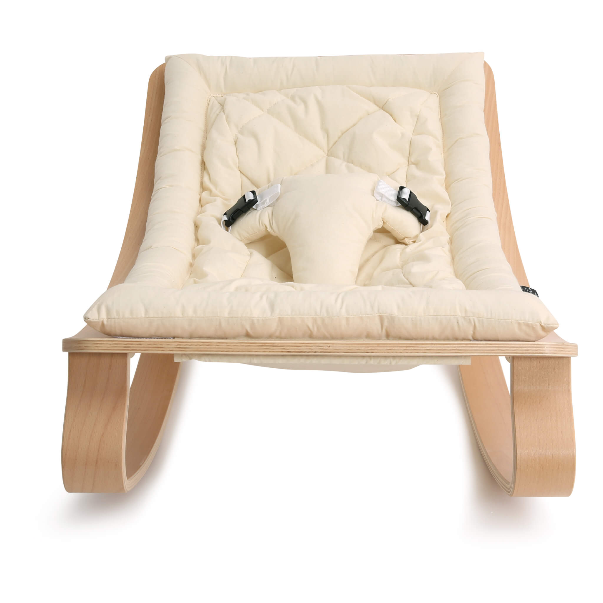 Charlie Crane Beech Levo Baby Rocker in Organic Cotton