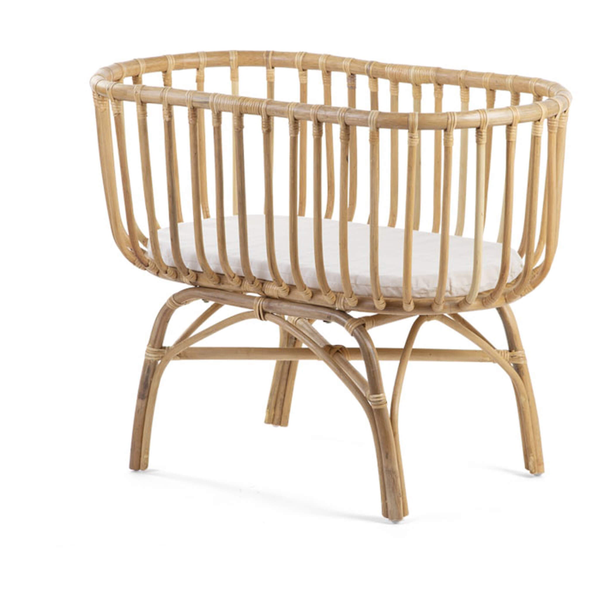 Rattan Cradle with Mattress