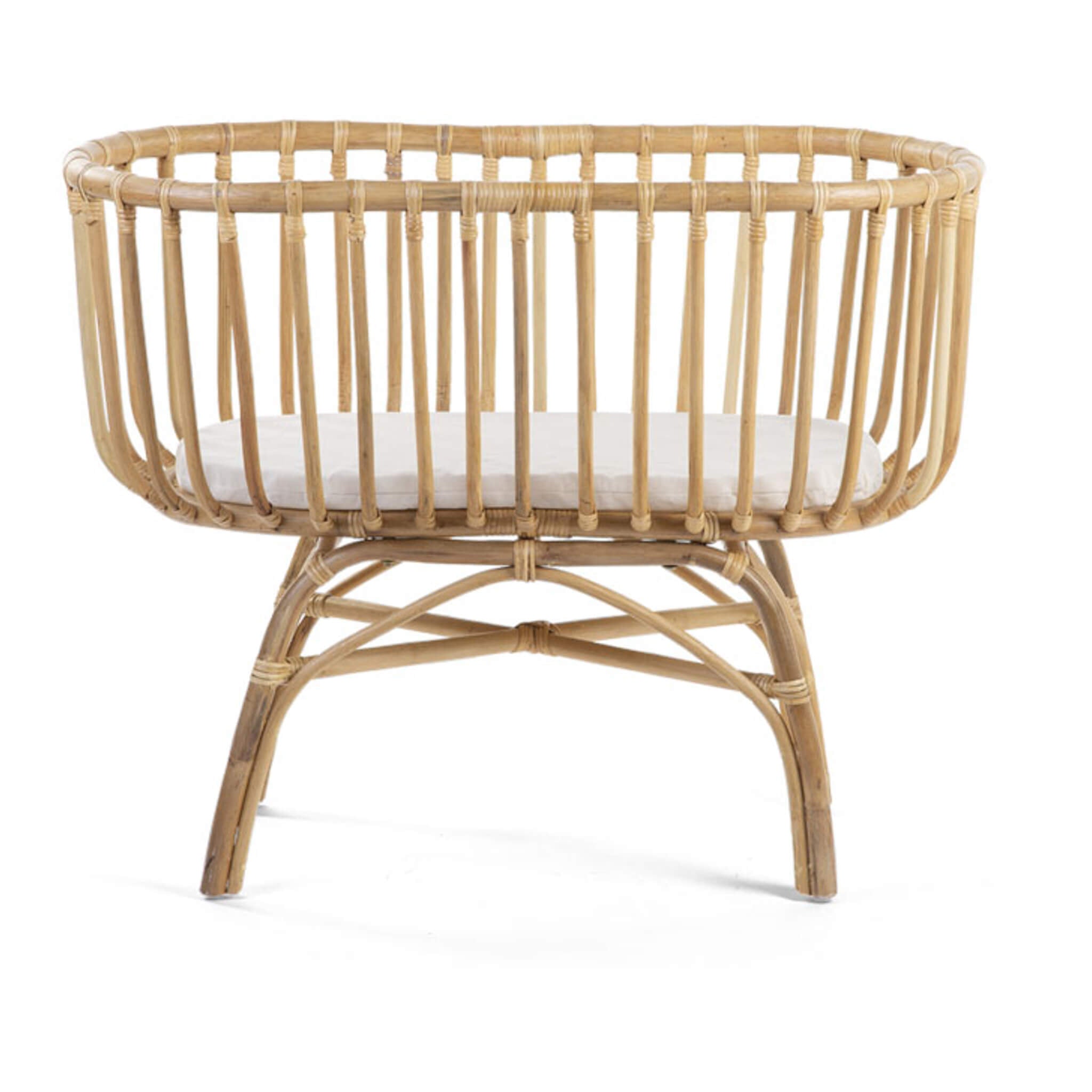 Rattan Cradle with Mattress
